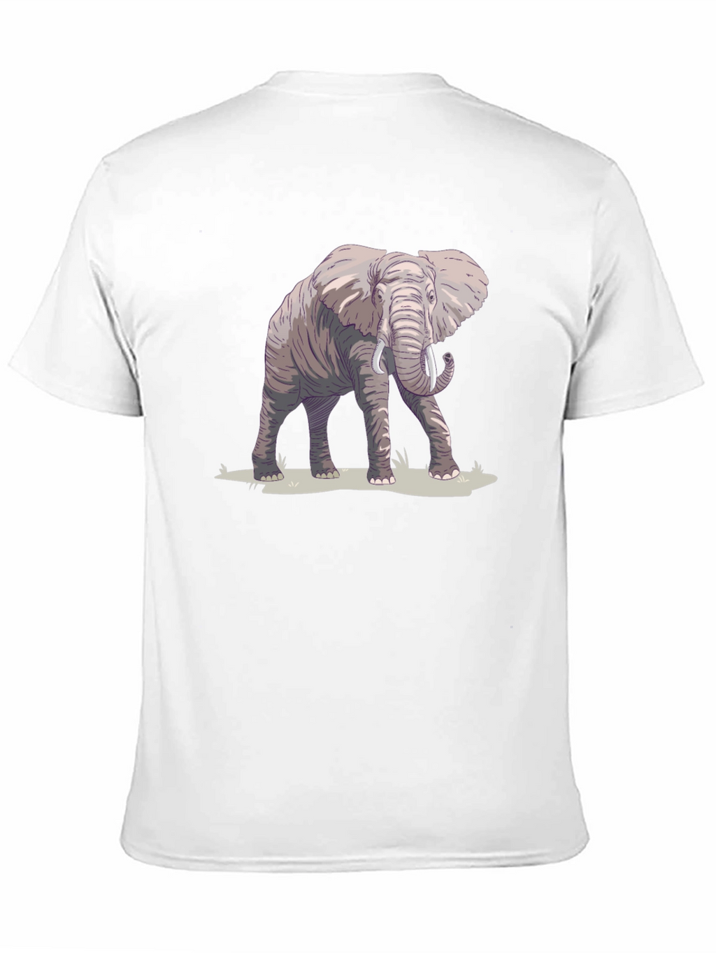 Elephant Graphic Print Black T-Shirt