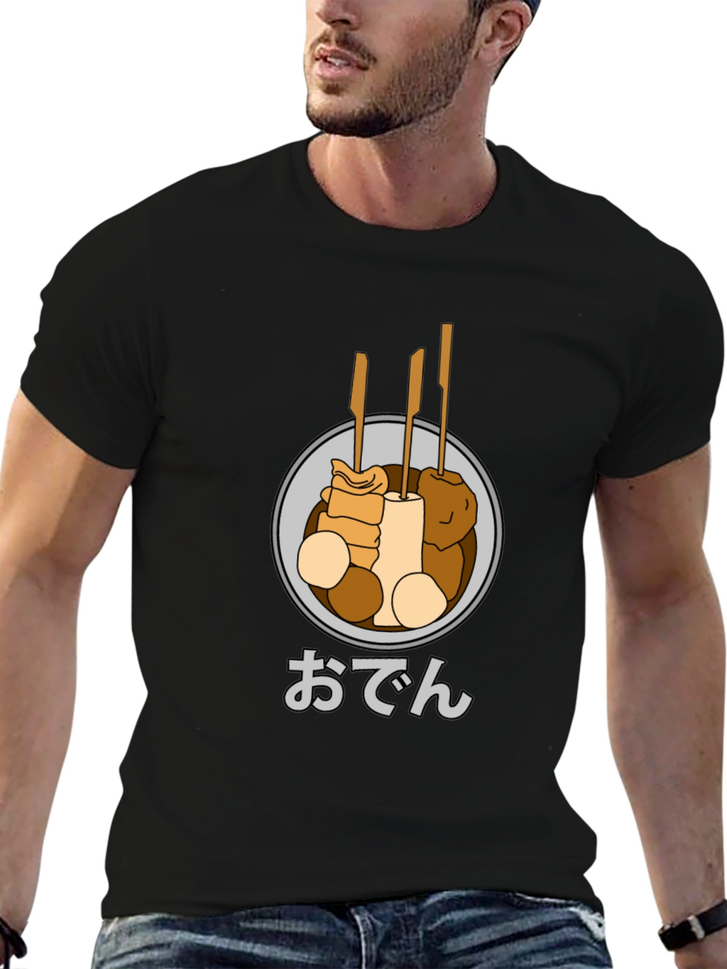 Oden Food Graphic T-Shirt - Japanese Street Food Tee