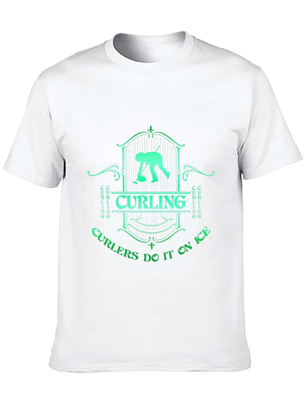 Curling On Ice Graphic T-Shirt