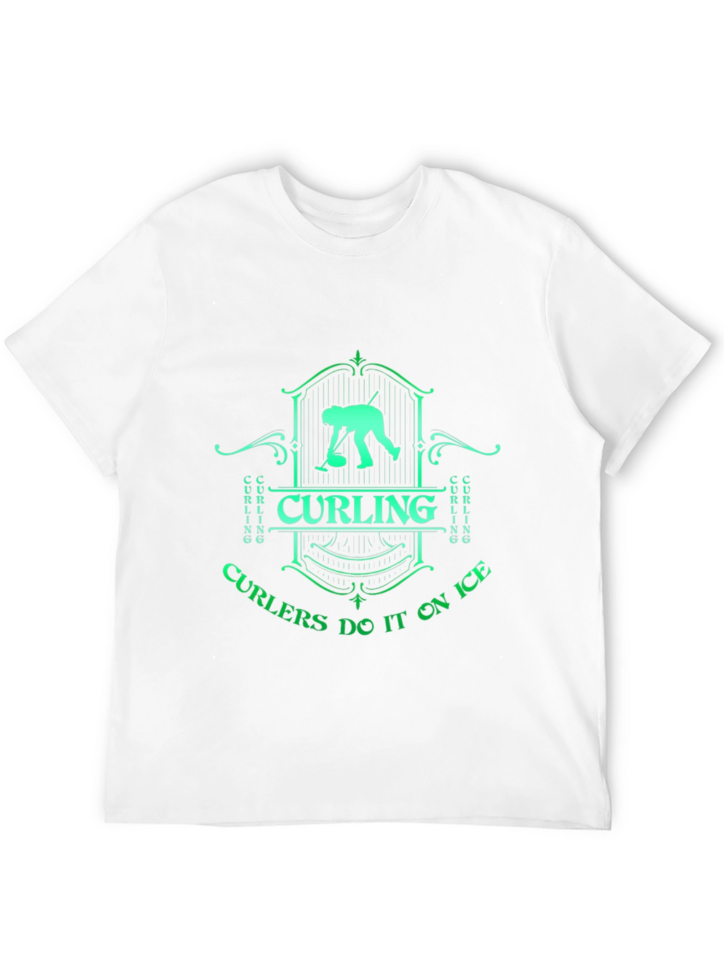 Curling On Ice Graphic T-Shirt