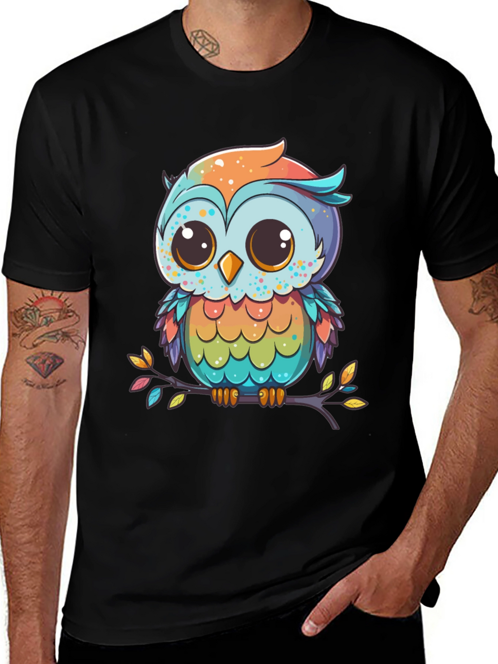 Cute Cartoon Owl T-Shirt