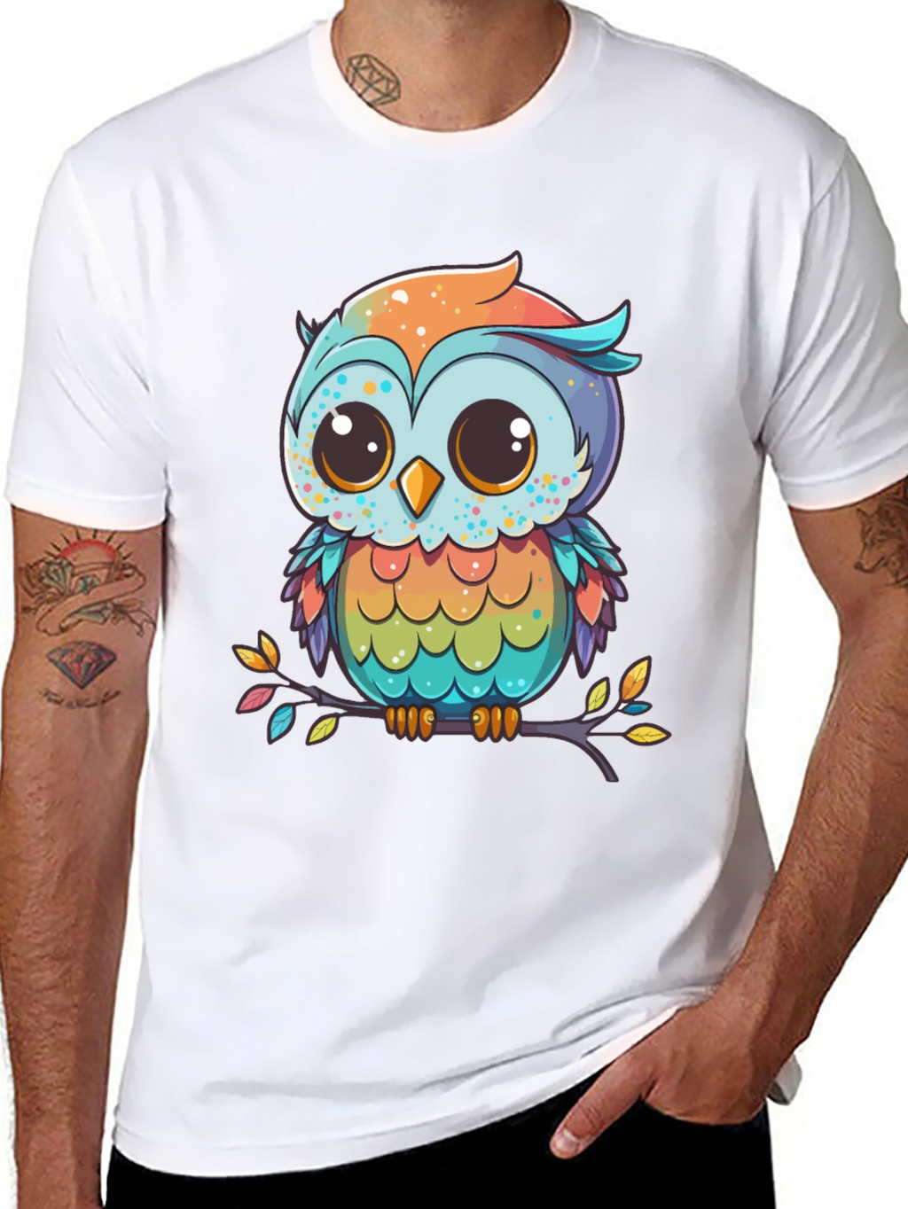 Cute Cartoon Owl T-Shirt