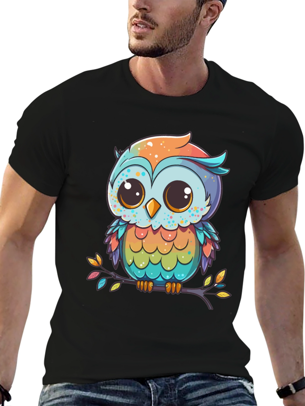 Cute Cartoon Owl T-Shirt