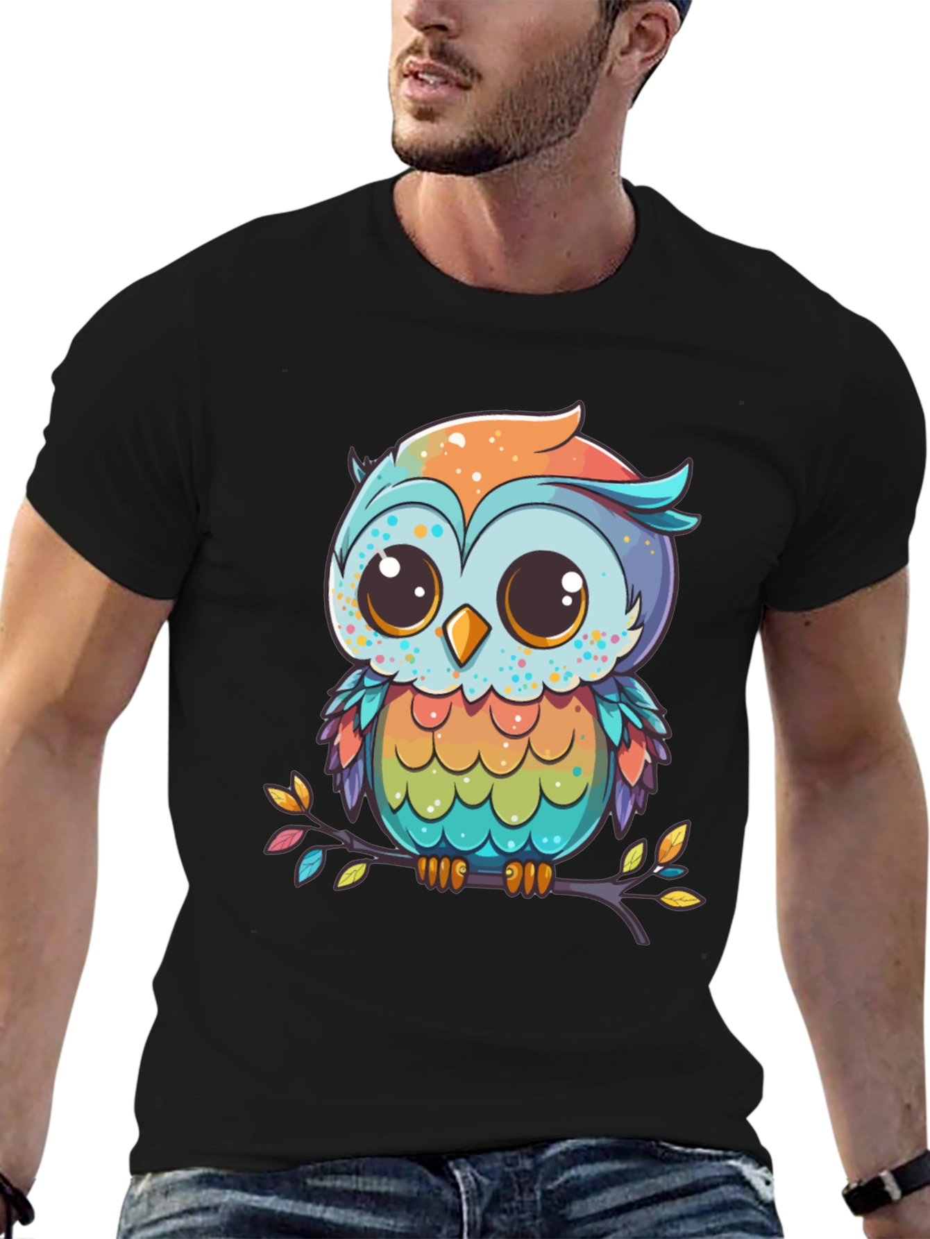 Cute Cartoon Owl T-Shirt