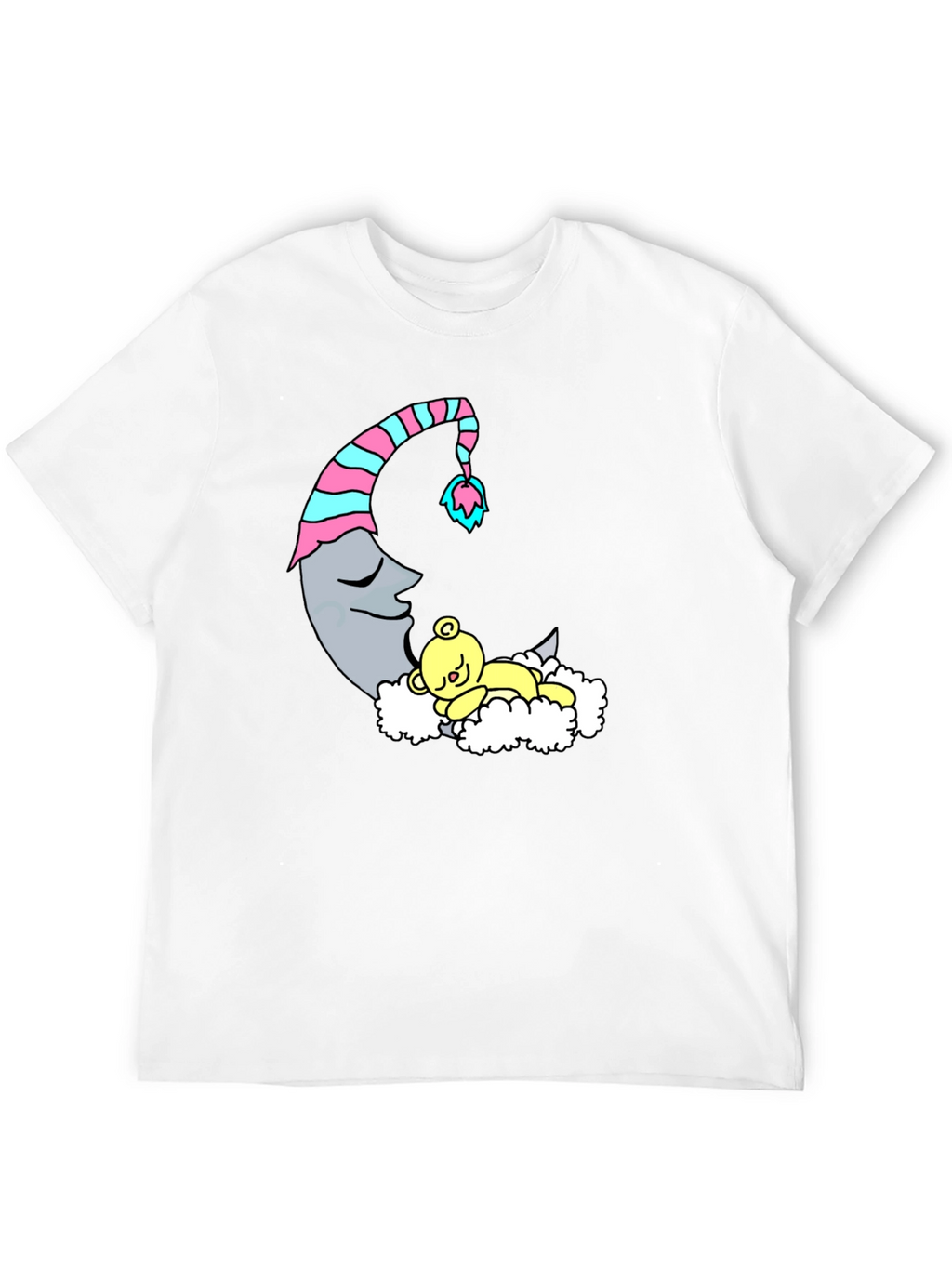 Dreamy Moon & Bear Black T-Shirt