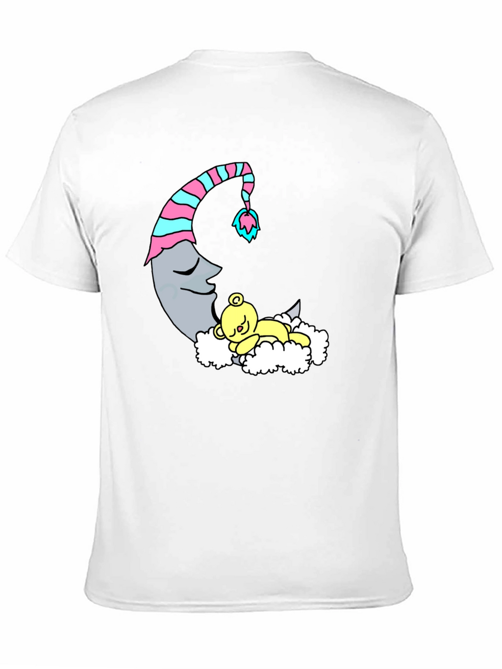 Dreamy Moon & Bear Black T-Shirt