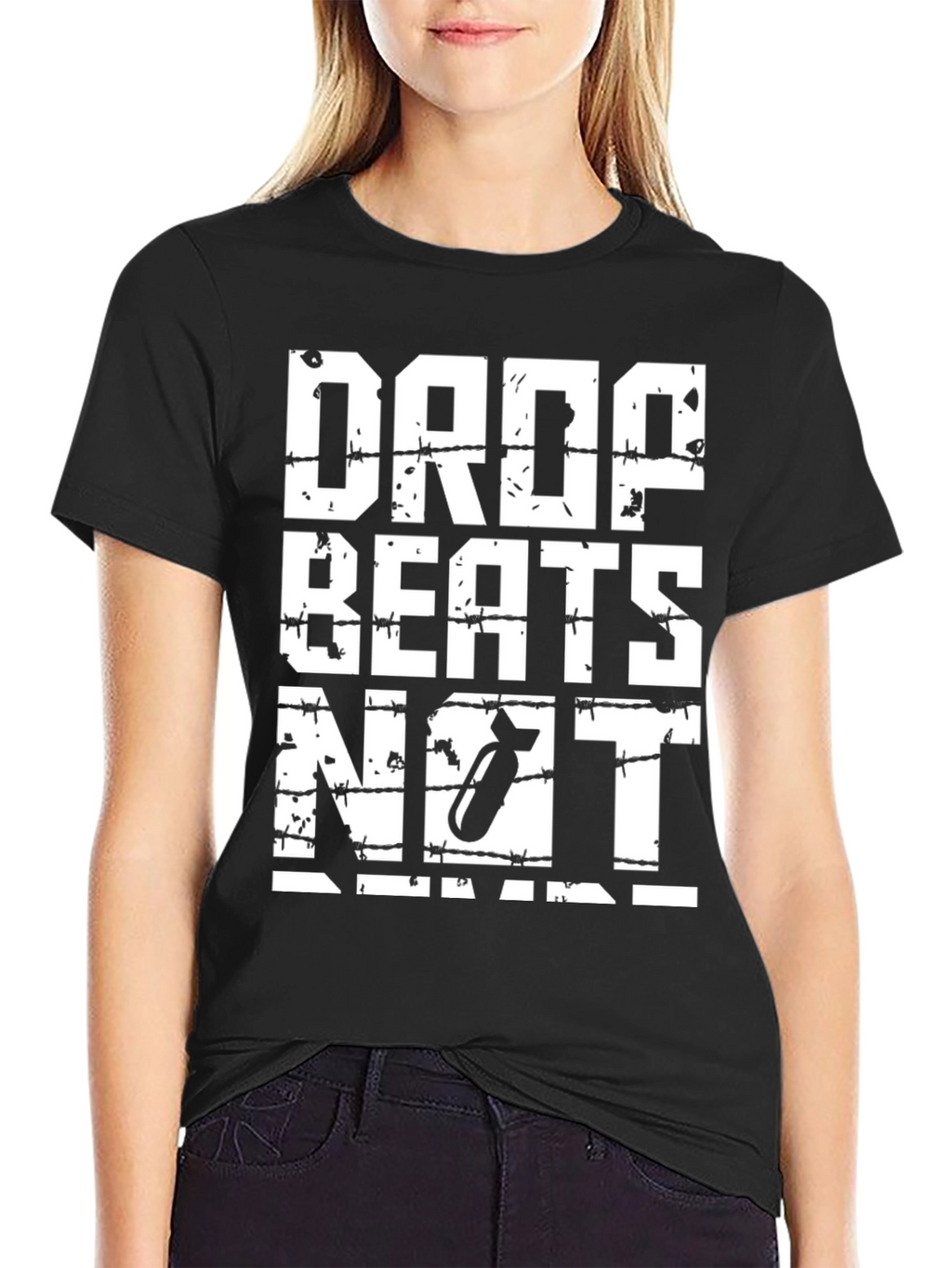 Drop Beats Not Bombs Graphic T-Shirt