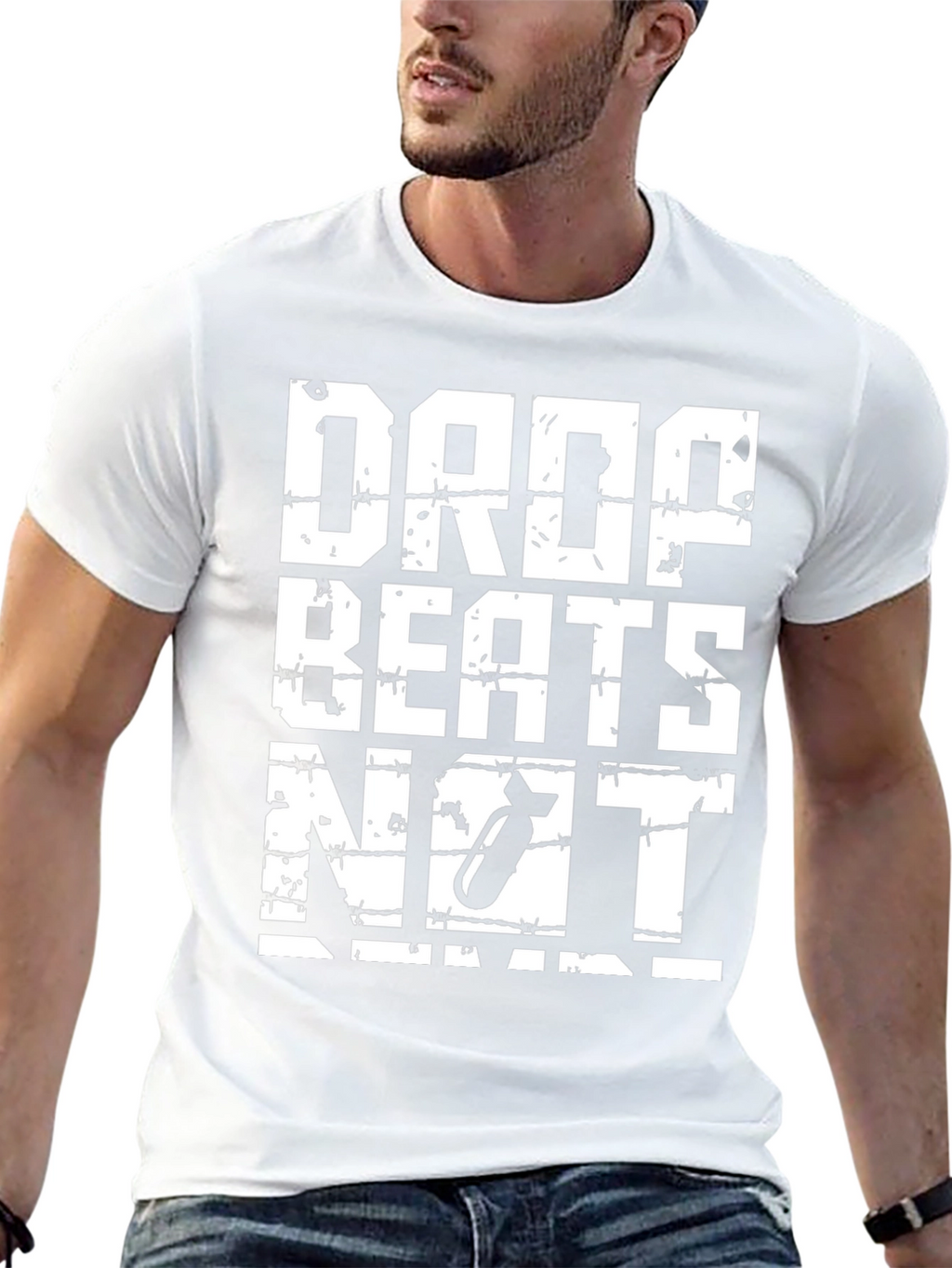 Drop Beats Not Bombs Graphic T-Shirt