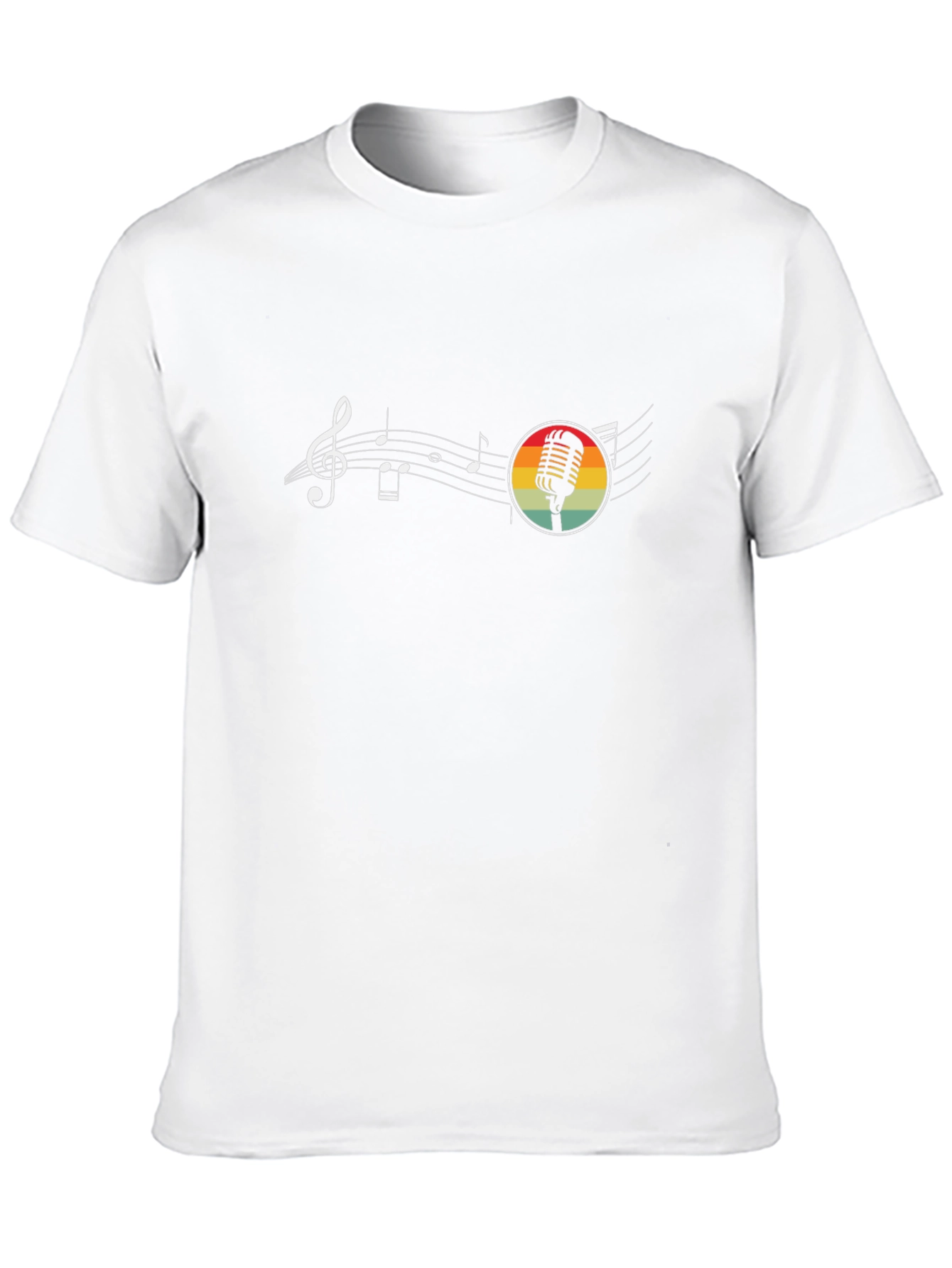 Retro Music Graphic Black T-Shirt