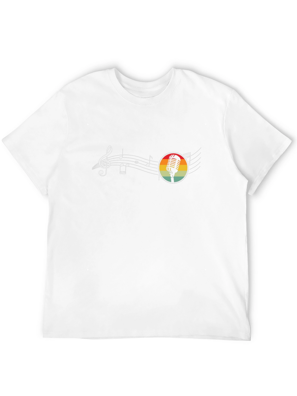 Retro Music Graphic Black T-Shirt