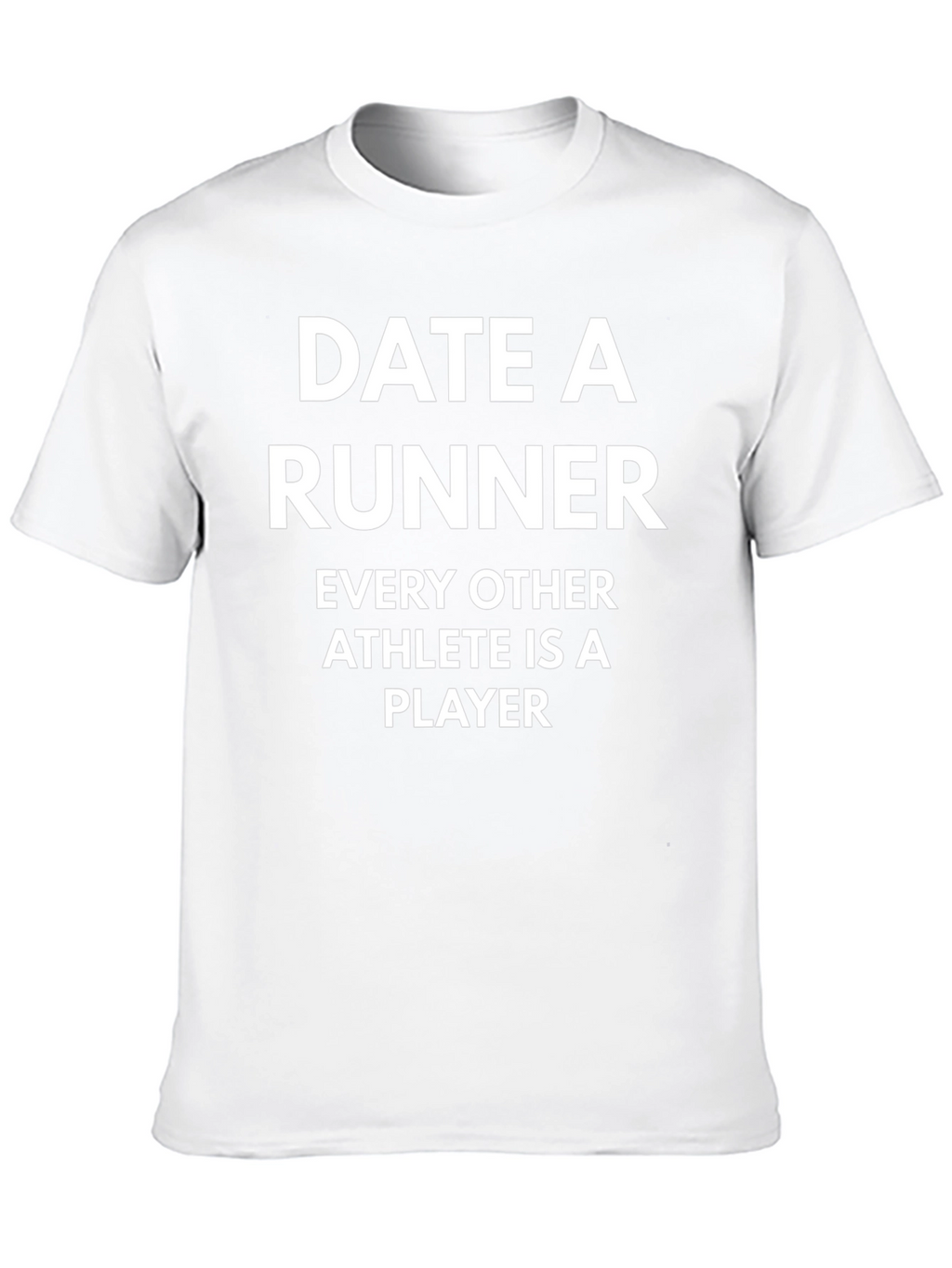 Date a Runner Graphic Tee - Black Cotton T-Shirt