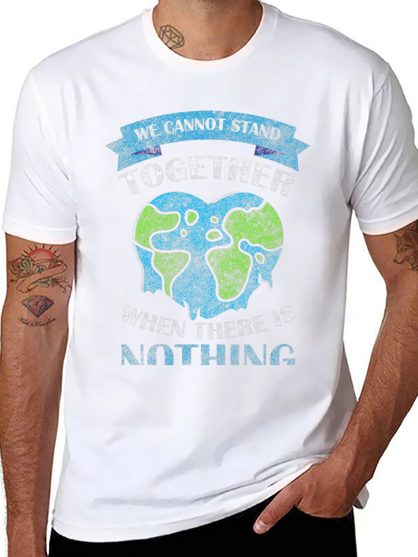 Earth Heart Tee: Stand Together Save Our Planet