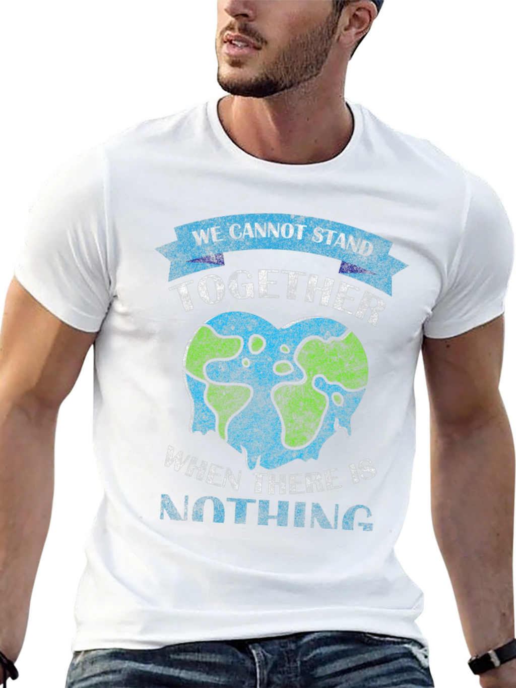 Earth Heart Tee: Stand Together Save Our Planet