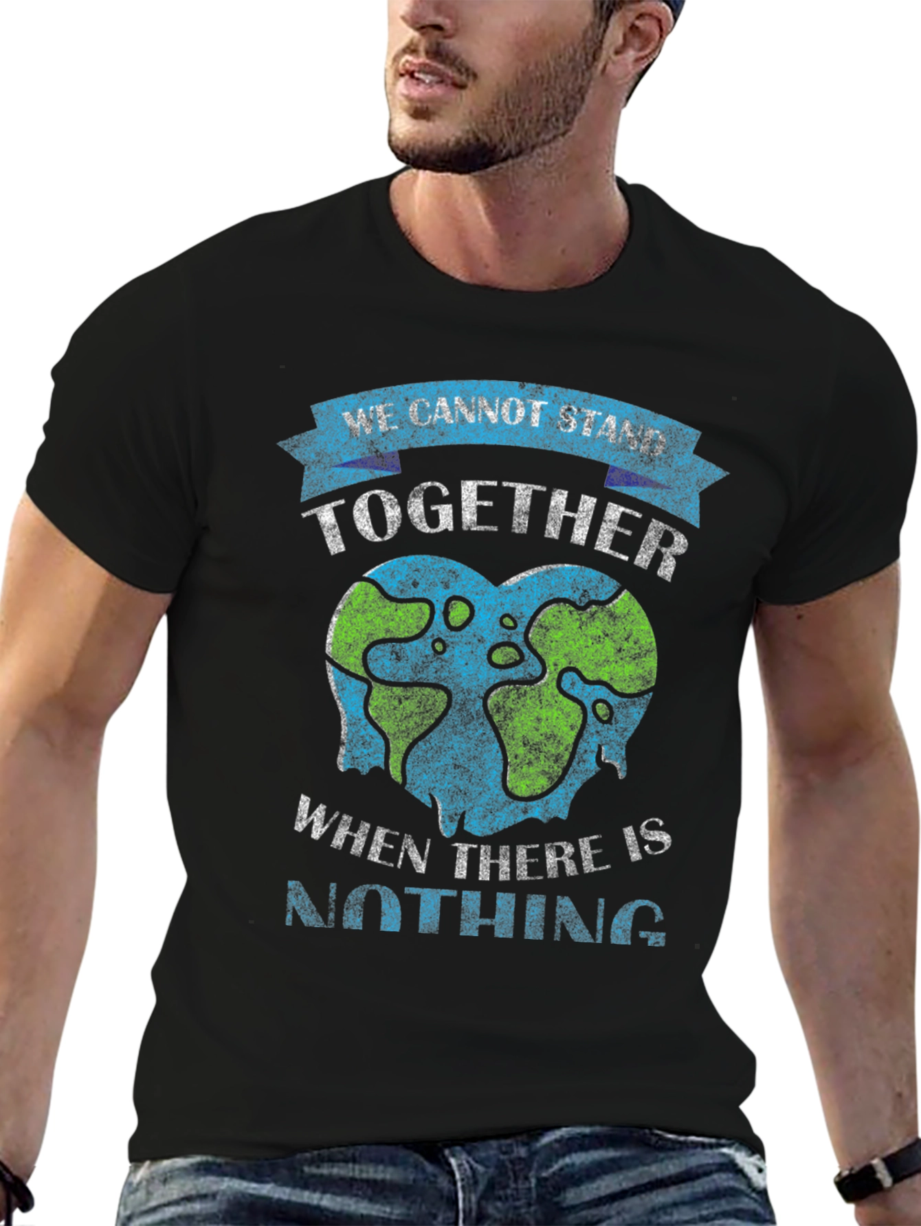 Earth Heart Tee: Stand Together Save Our Planet