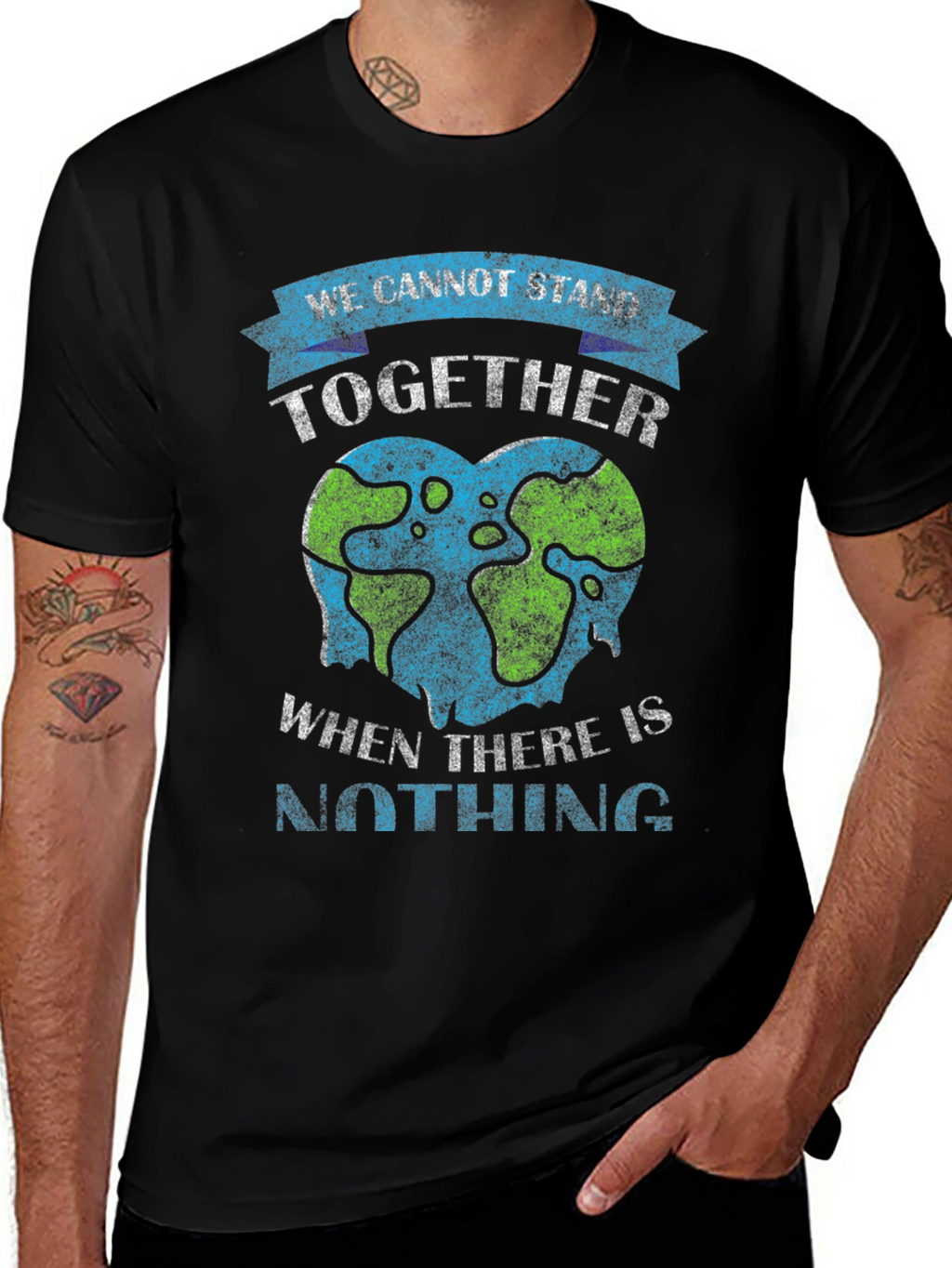 Earth Heart Tee: Stand Together Save Our Planet