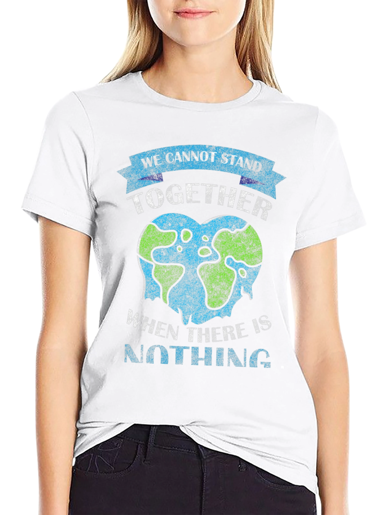 Earth Heart Tee: Stand Together Save Our Planet