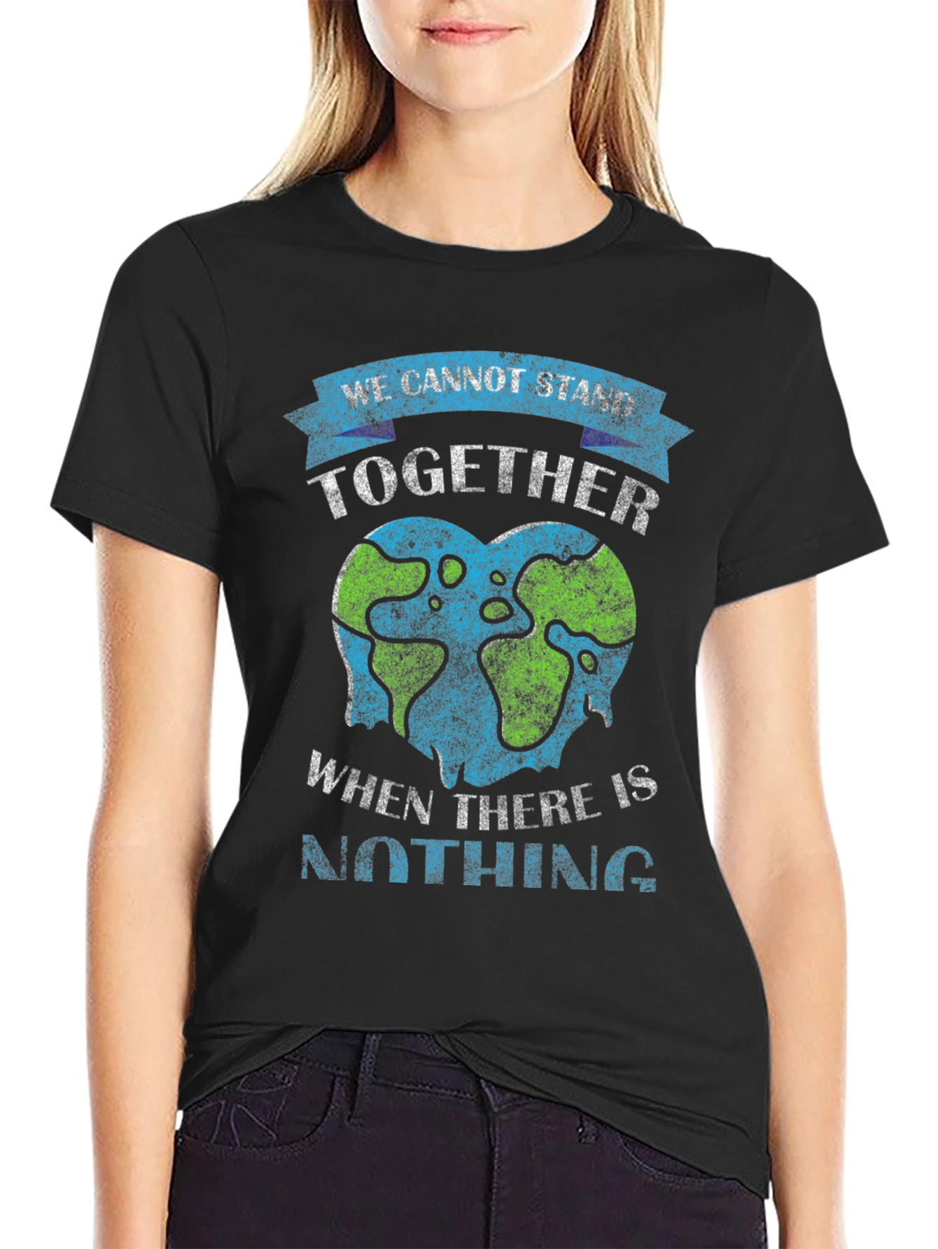 Earth Heart Tee: Stand Together Save Our Planet