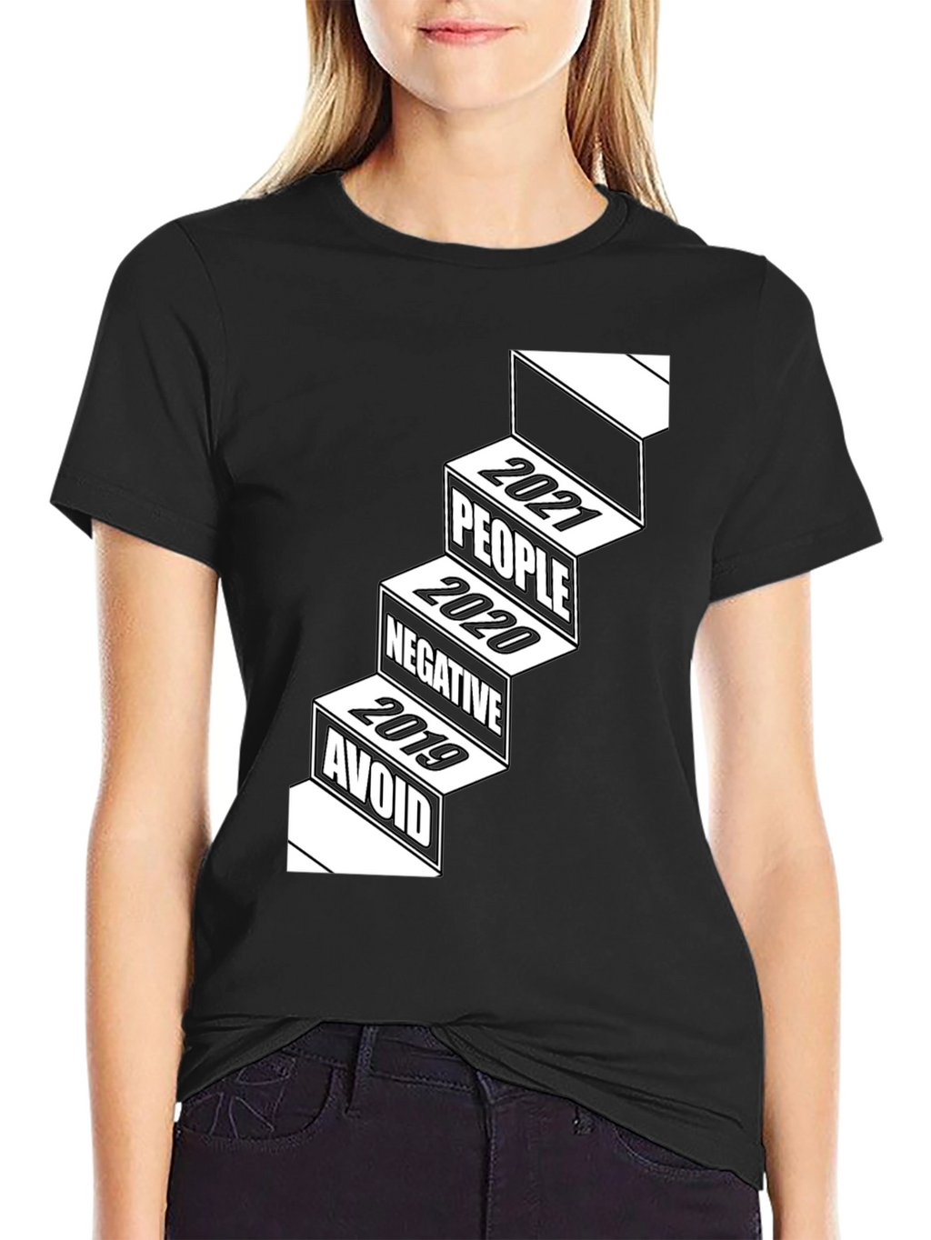 Stairway to Positivity Graphic T-Shirt