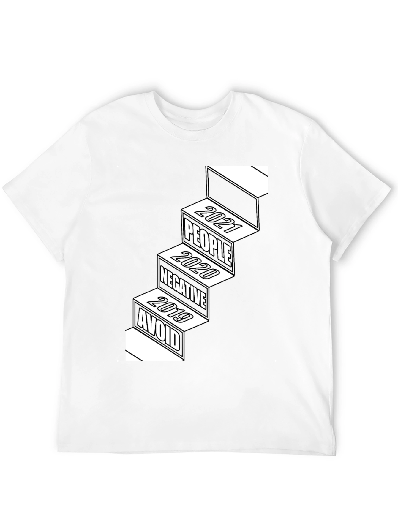 Stairway to Positivity Graphic T-Shirt