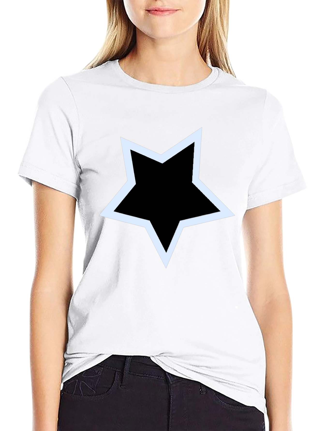 Star Graphic Black T-Shirt - Casual Style