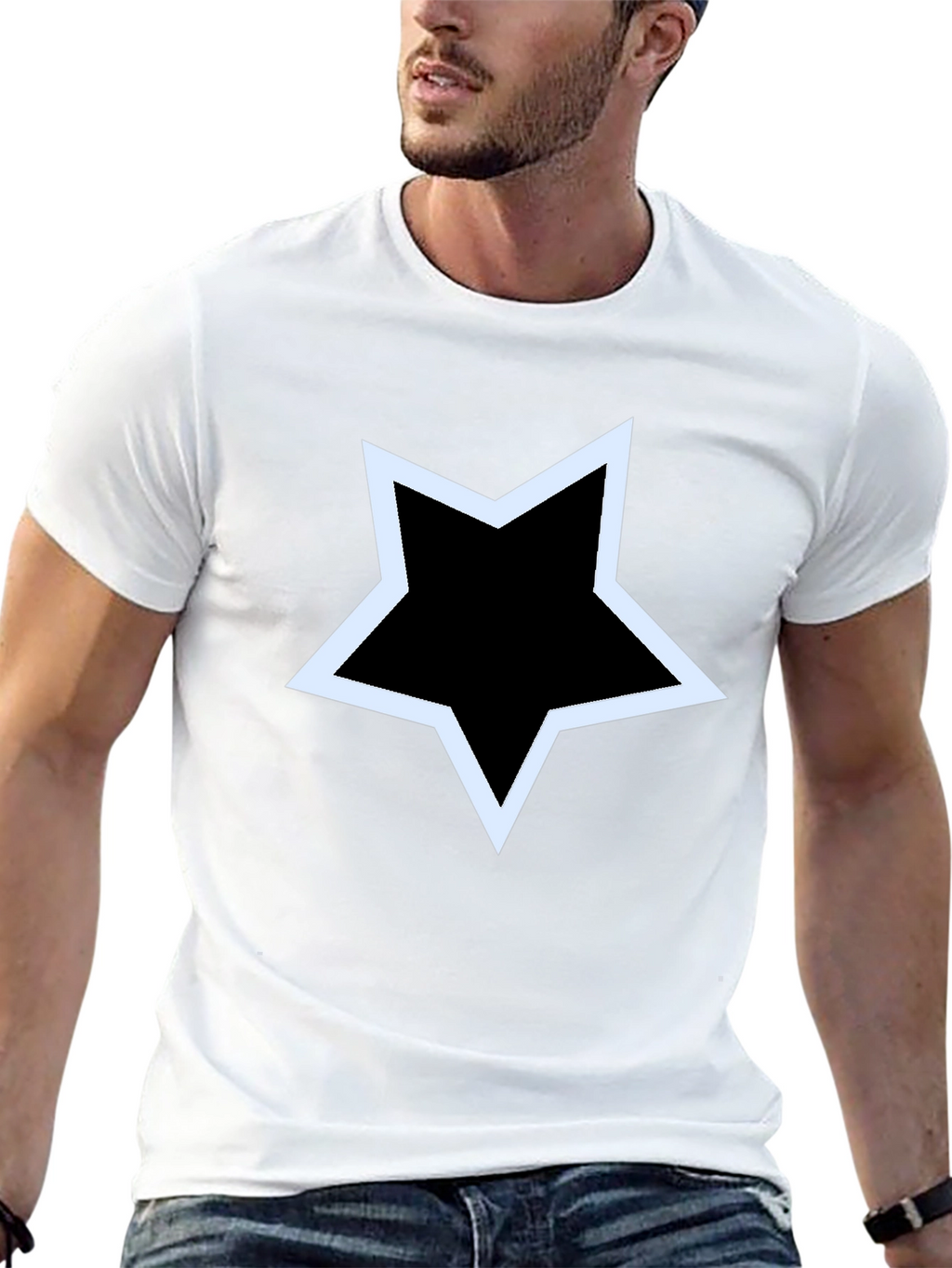 Star Graphic Black T-Shirt - Casual Style