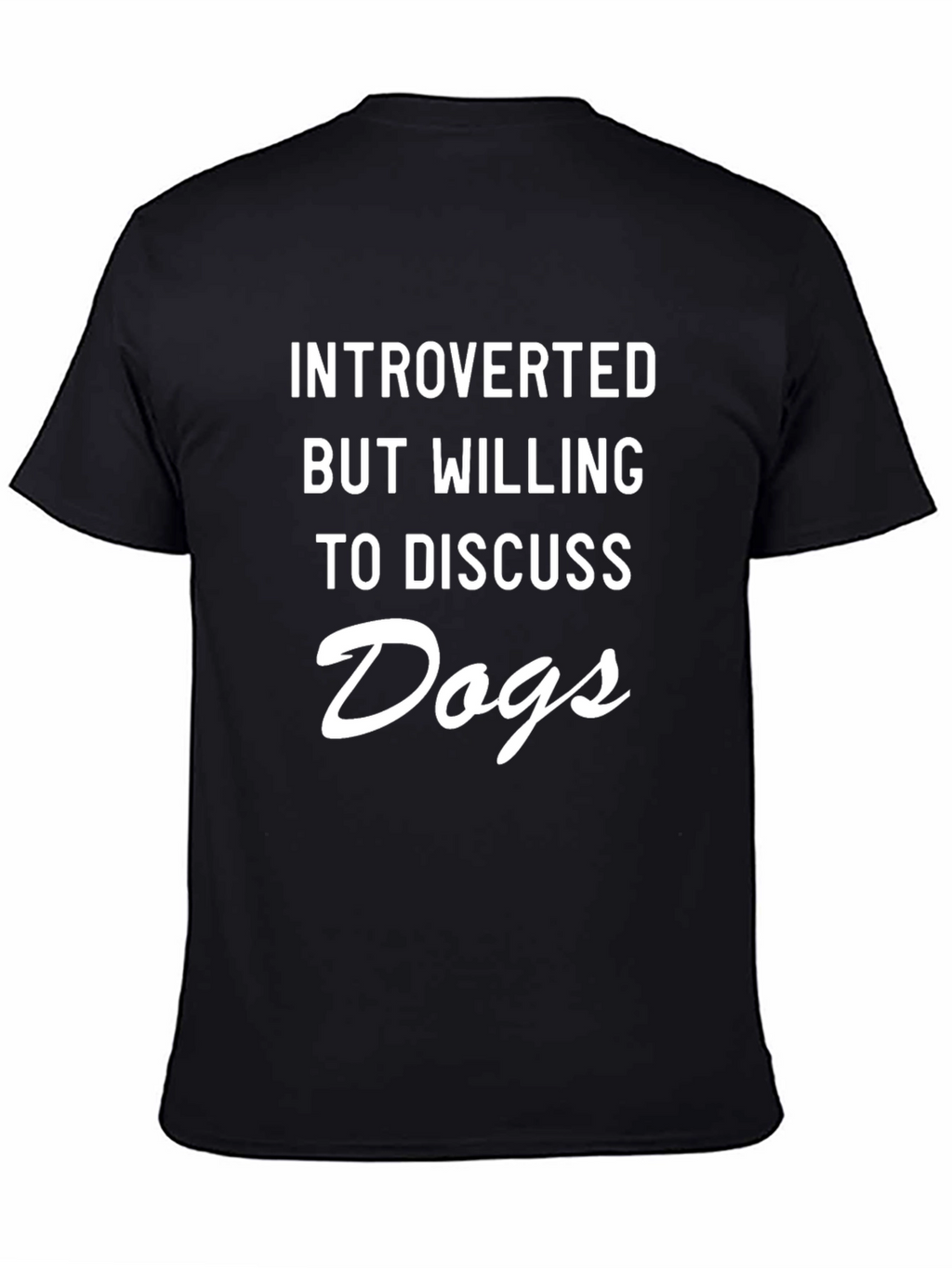 Introverted Dogs Graphic Tee - Black
