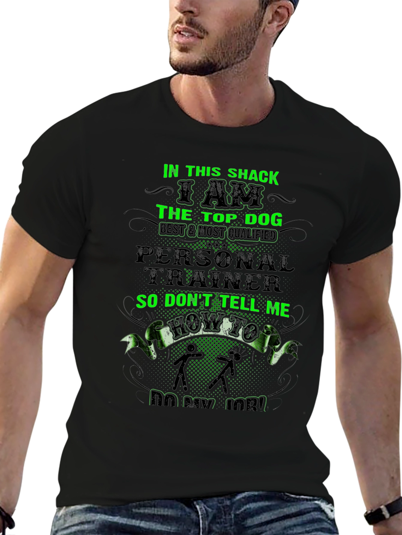 Top Dog Personal Trainer Graphic T-Shirt