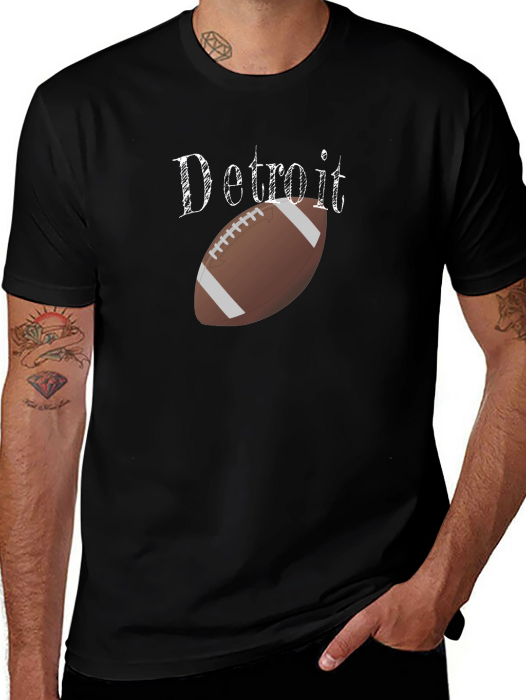 Detroit Football T-Shirt - Fan Apparel
