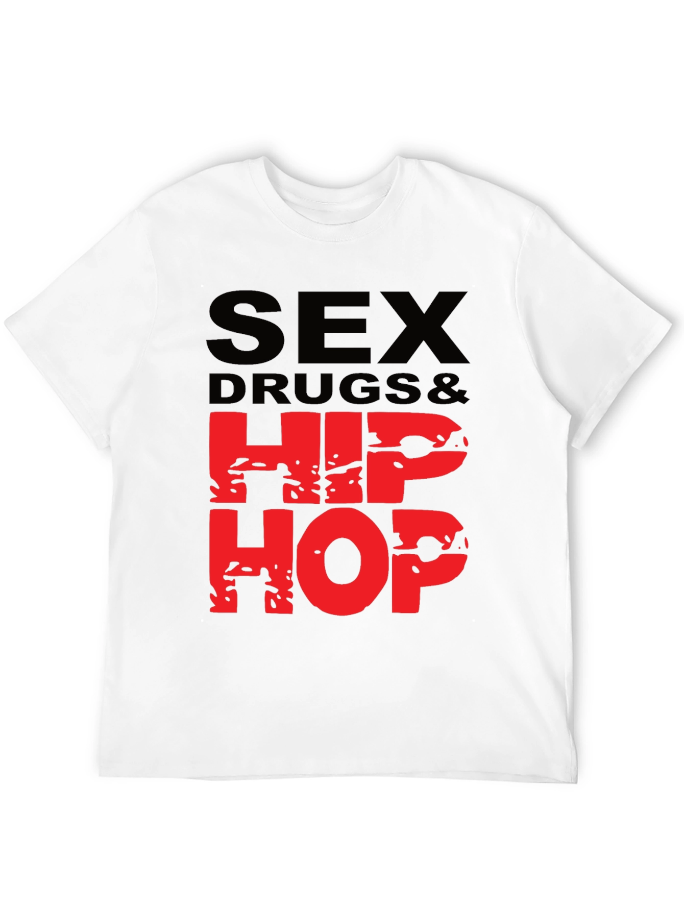 Sex Drugs & Hip Hop Graphic T-Shirt - Black