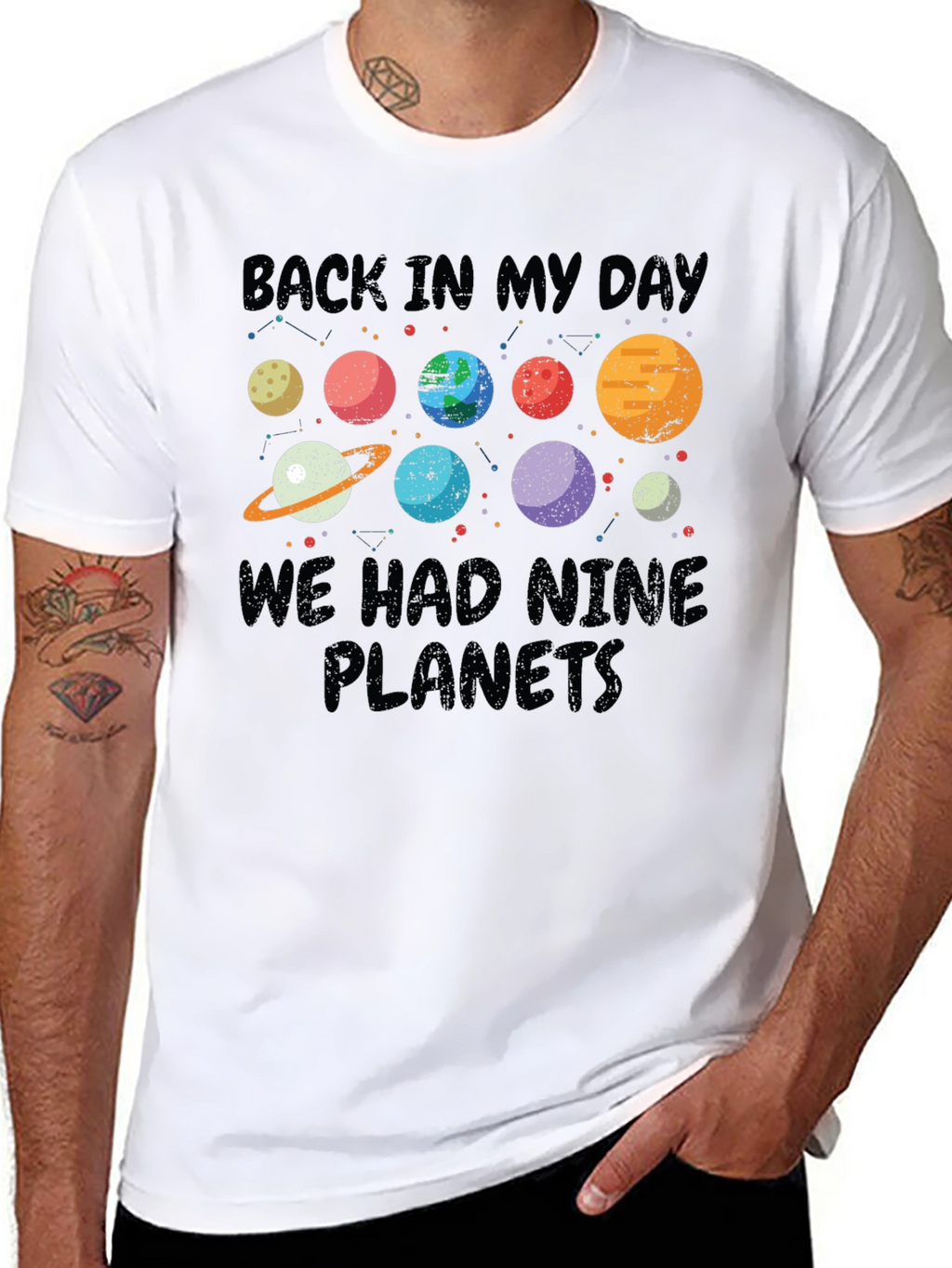 Back In My Day Nine Planets T-Shirt
