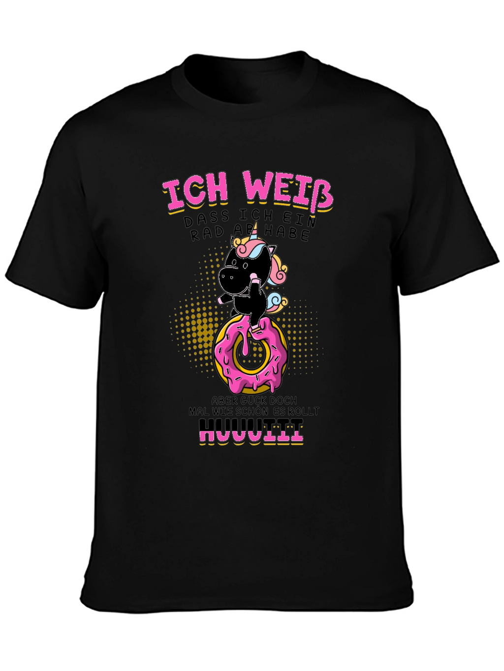 Funny Unicorn Donut Humor T-Shirt