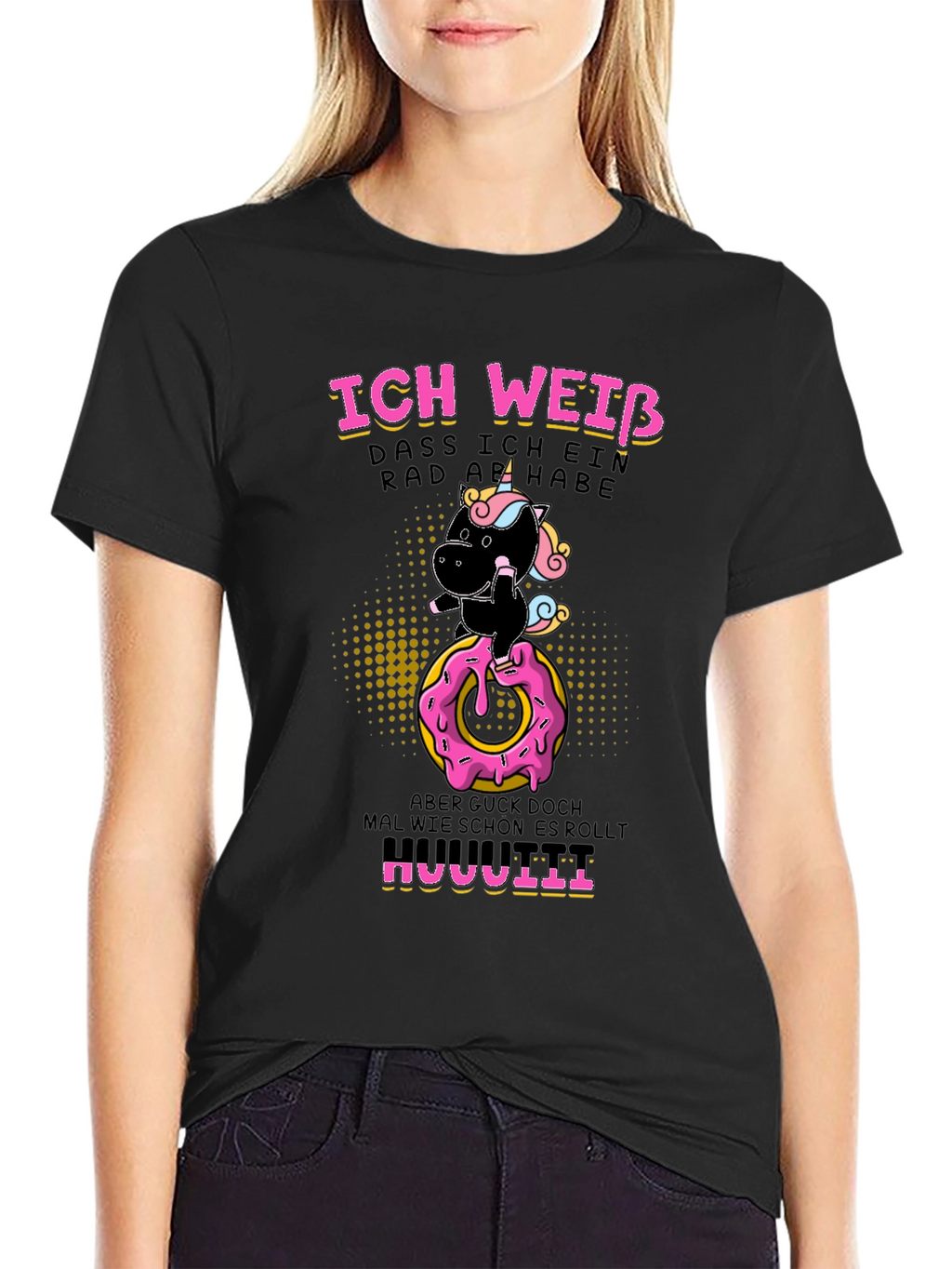 Funny Unicorn Donut Humor T-Shirt