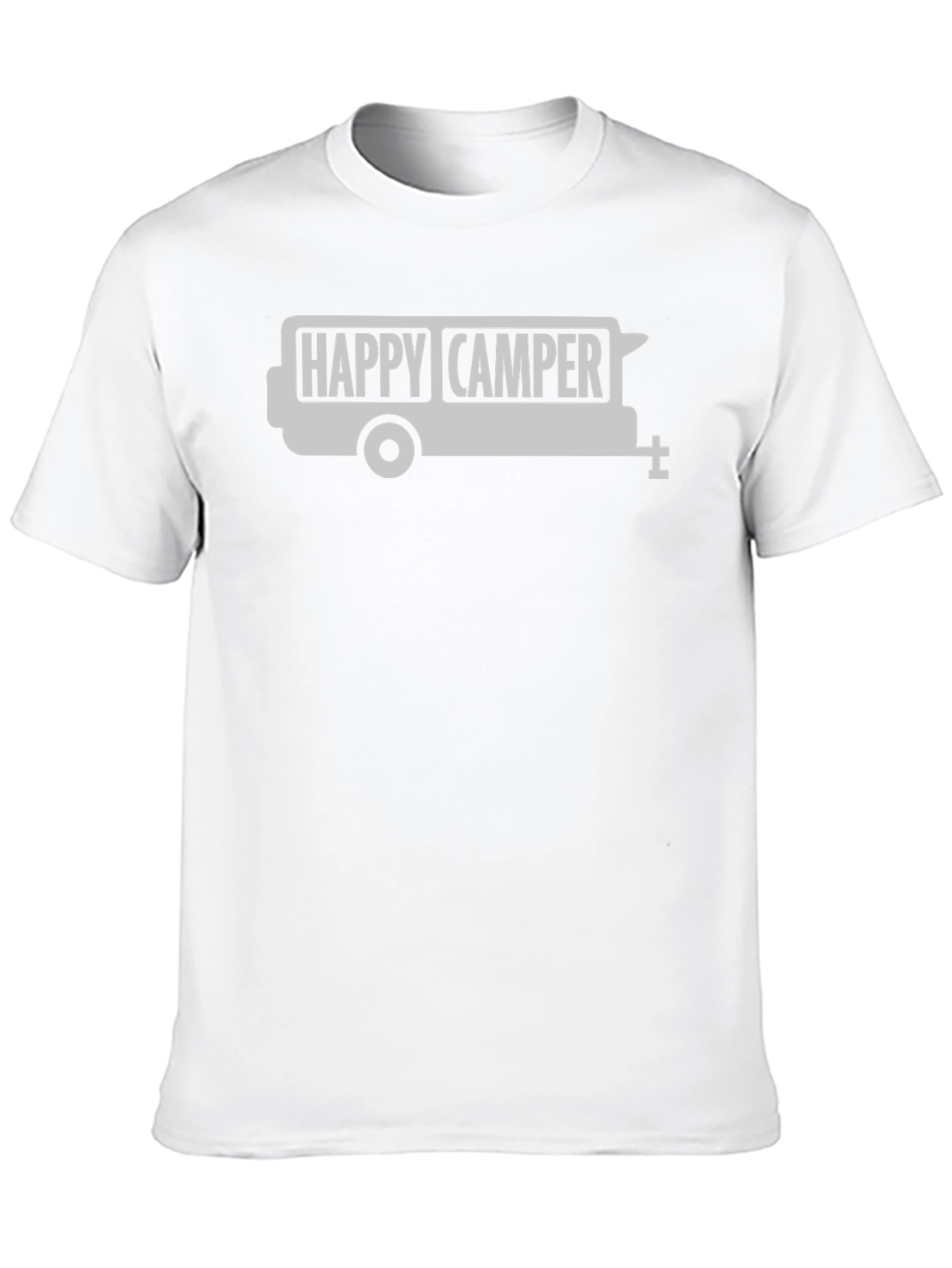 Happy Camper Graphic Tee - Black Camping Shirt