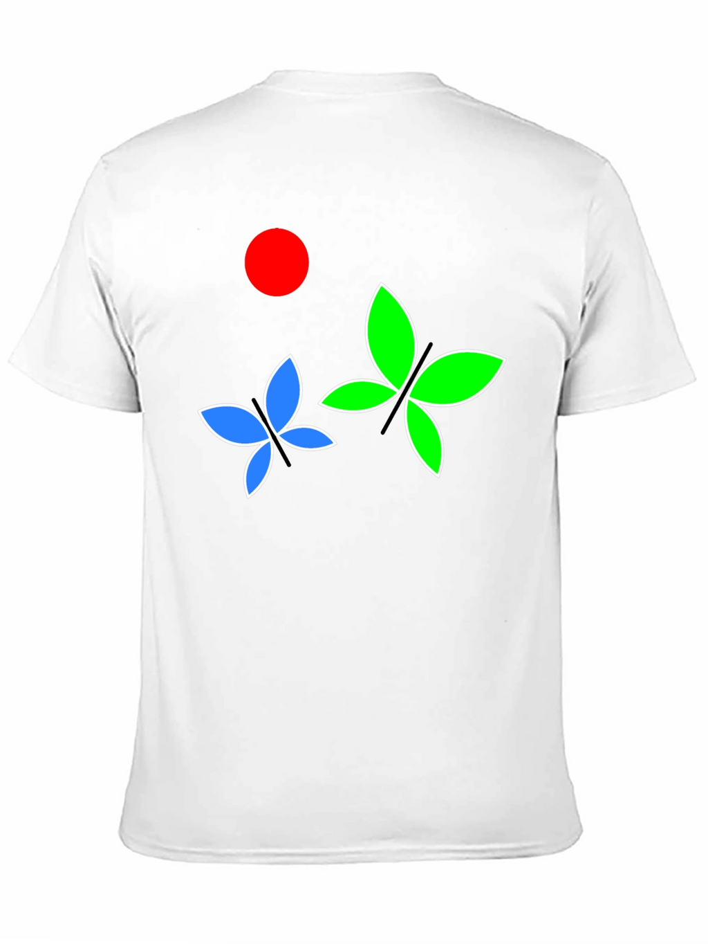 Butterfly Graphic Tee - Black Cotton Blend