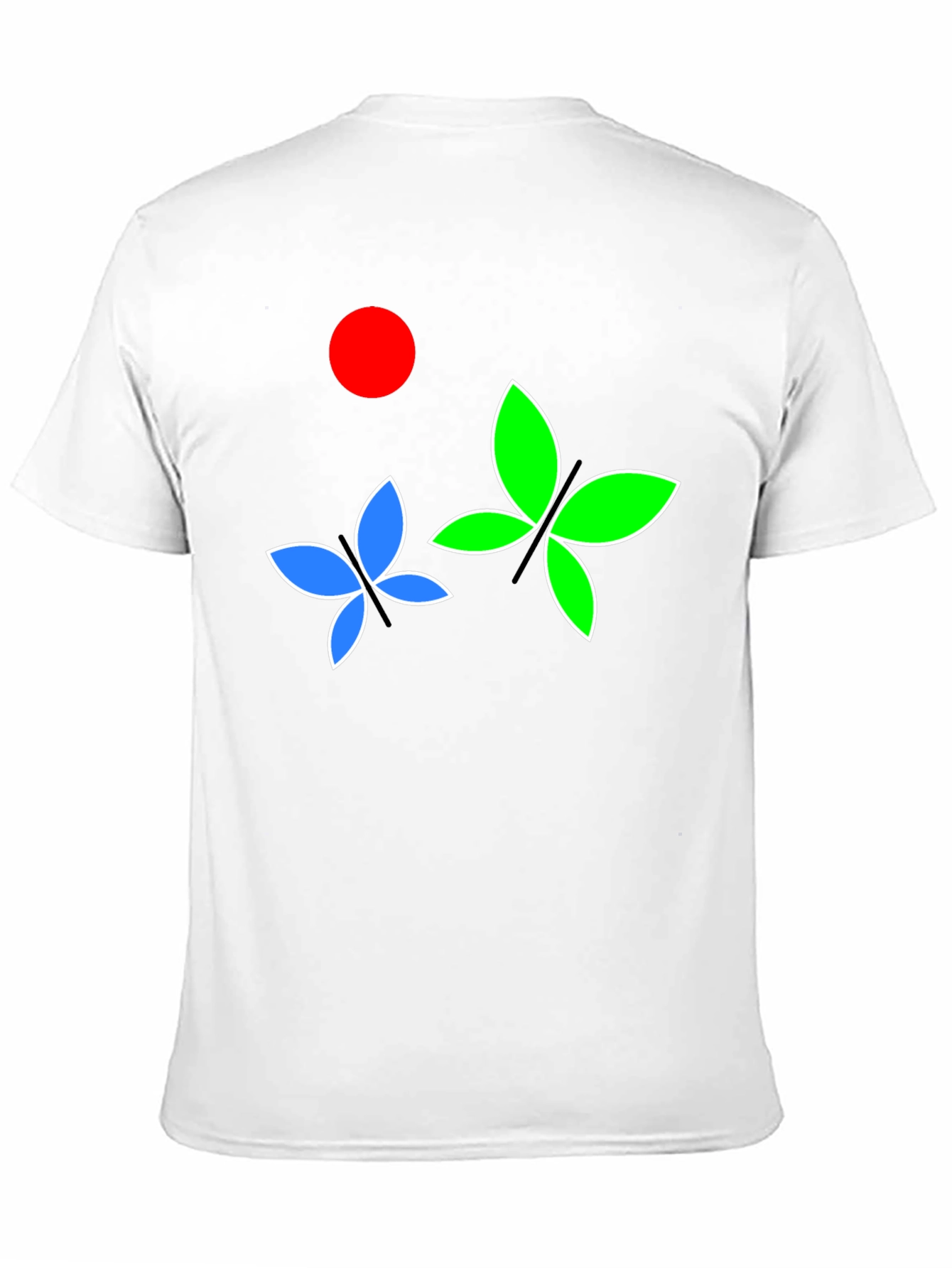 Butterfly Graphic Tee - Black Cotton Blend