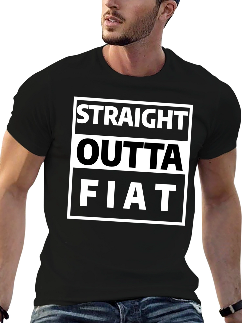 Straight Outta Fiat Funny Graphic Tee