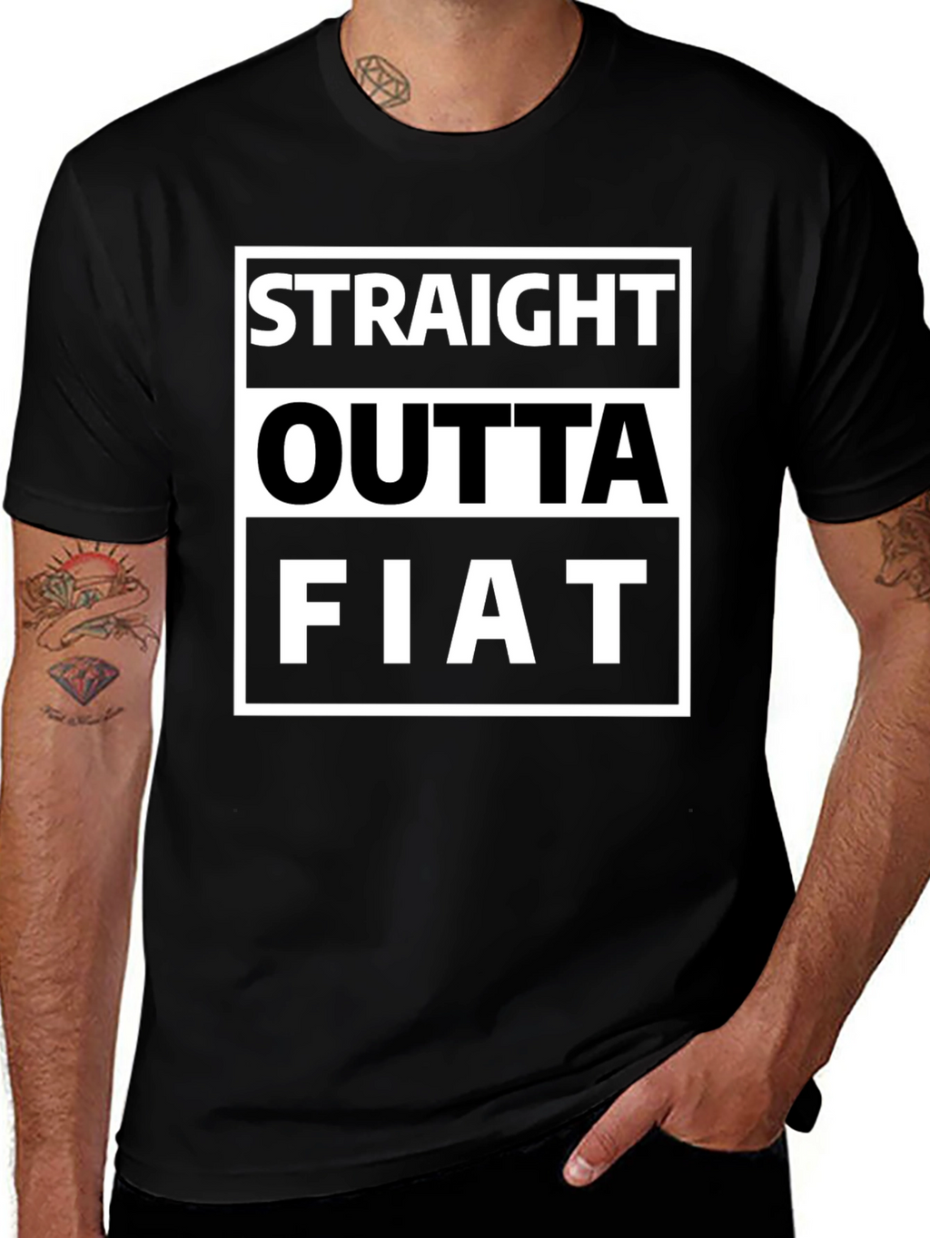 Straight Outta Fiat Funny Graphic Tee