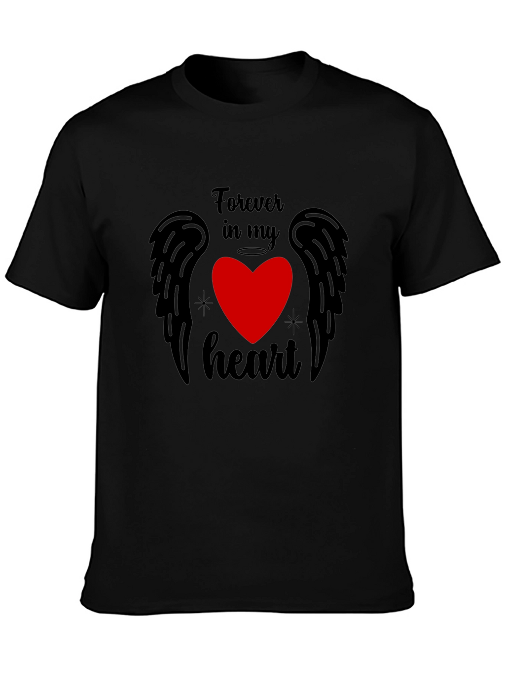 Forever in My Heart Graphic Tee - Black