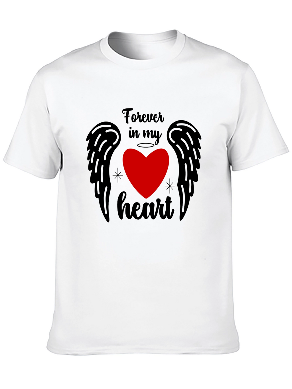 Forever in My Heart Graphic Tee - Black
