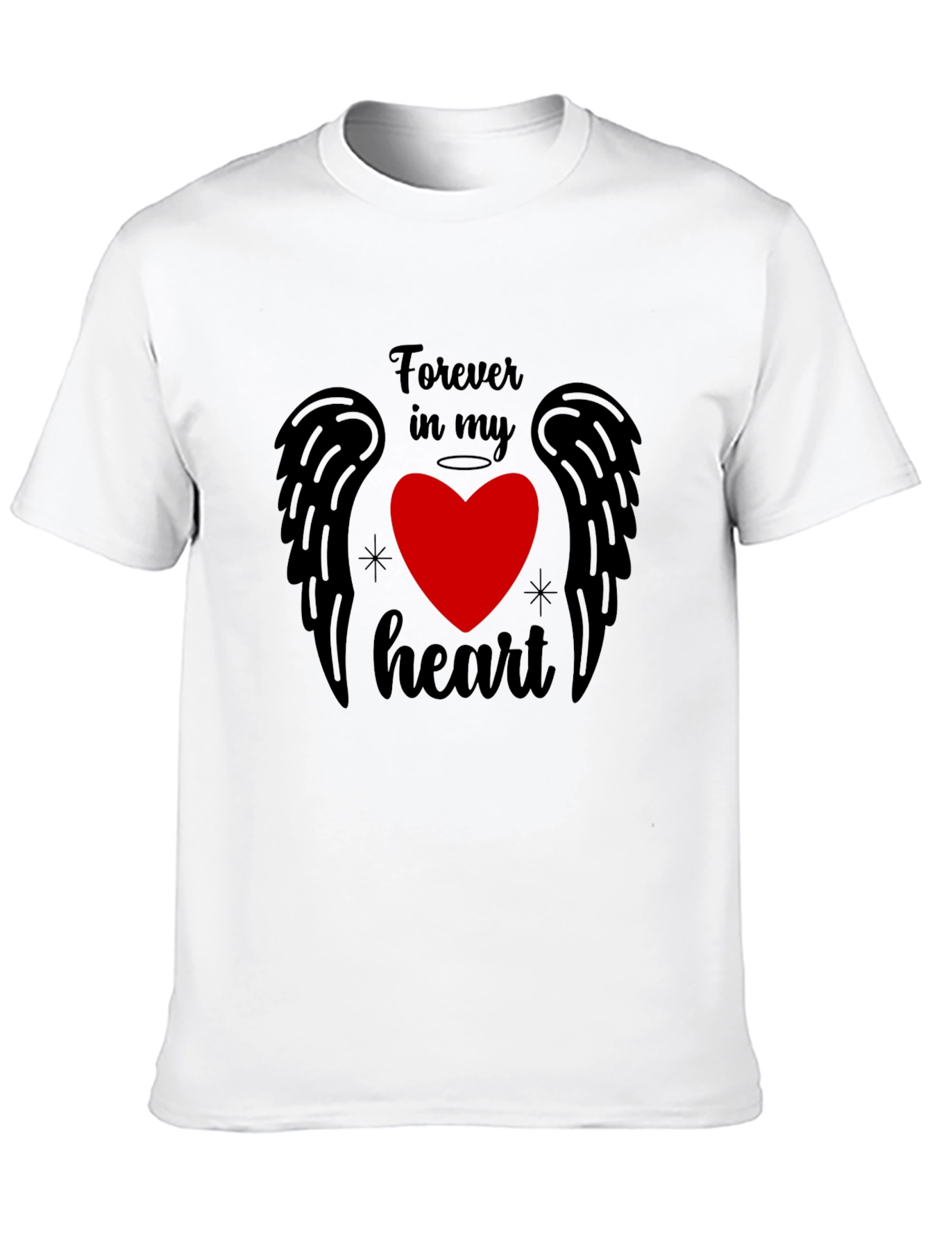 Forever in My Heart Graphic Tee - Black