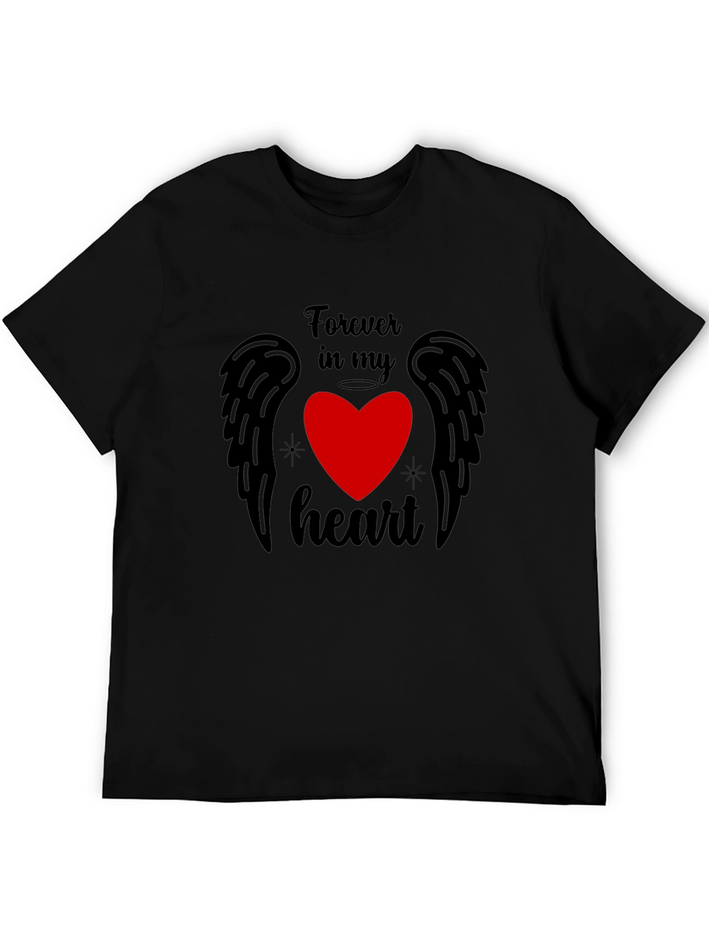 Forever in My Heart Graphic Tee - Black
