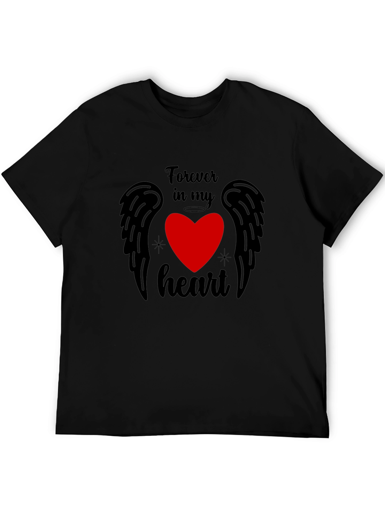 Forever in My Heart Graphic Tee - Black