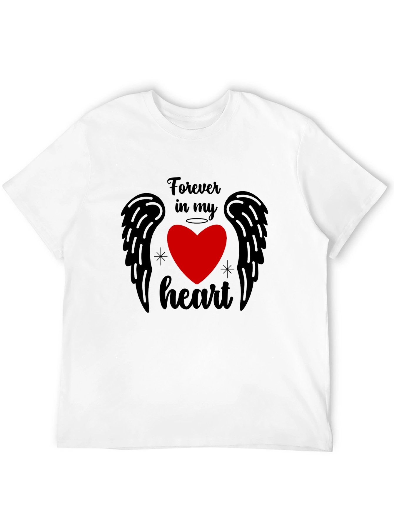 Forever in My Heart Graphic Tee - Black
