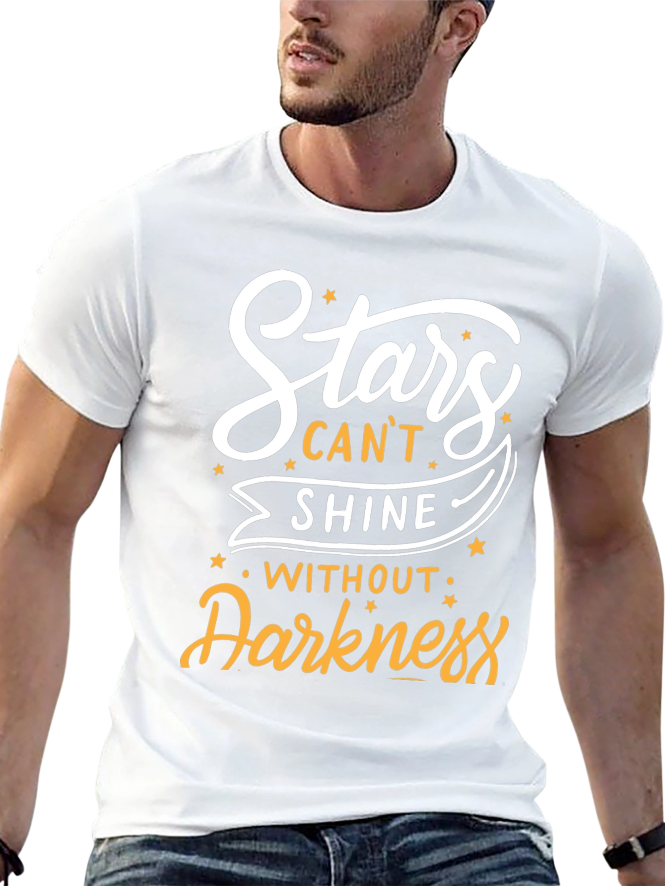 Stars Cant Shine T-Shirt - Inspirational Design