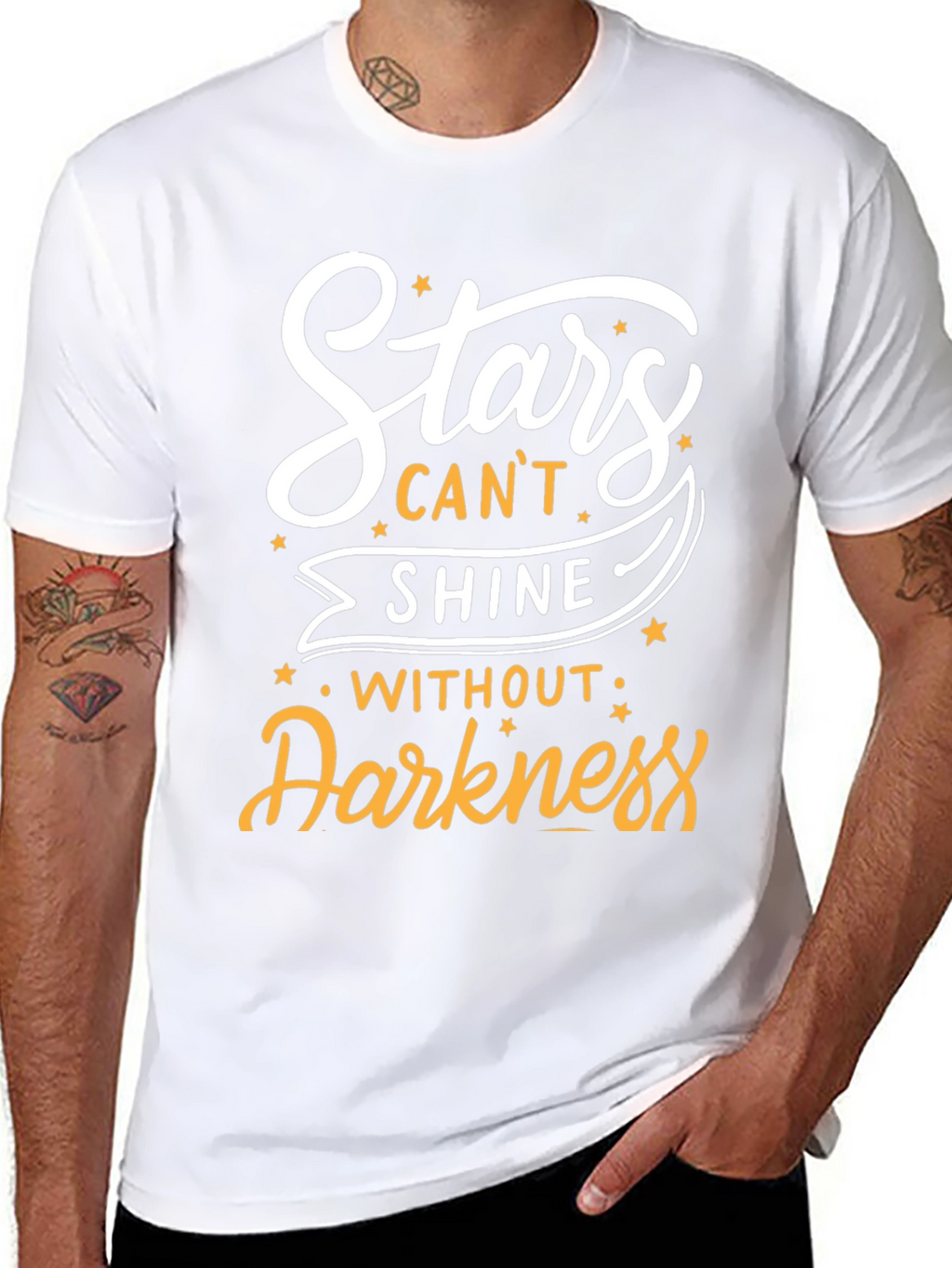 Stars Cant Shine T-Shirt - Inspirational Design