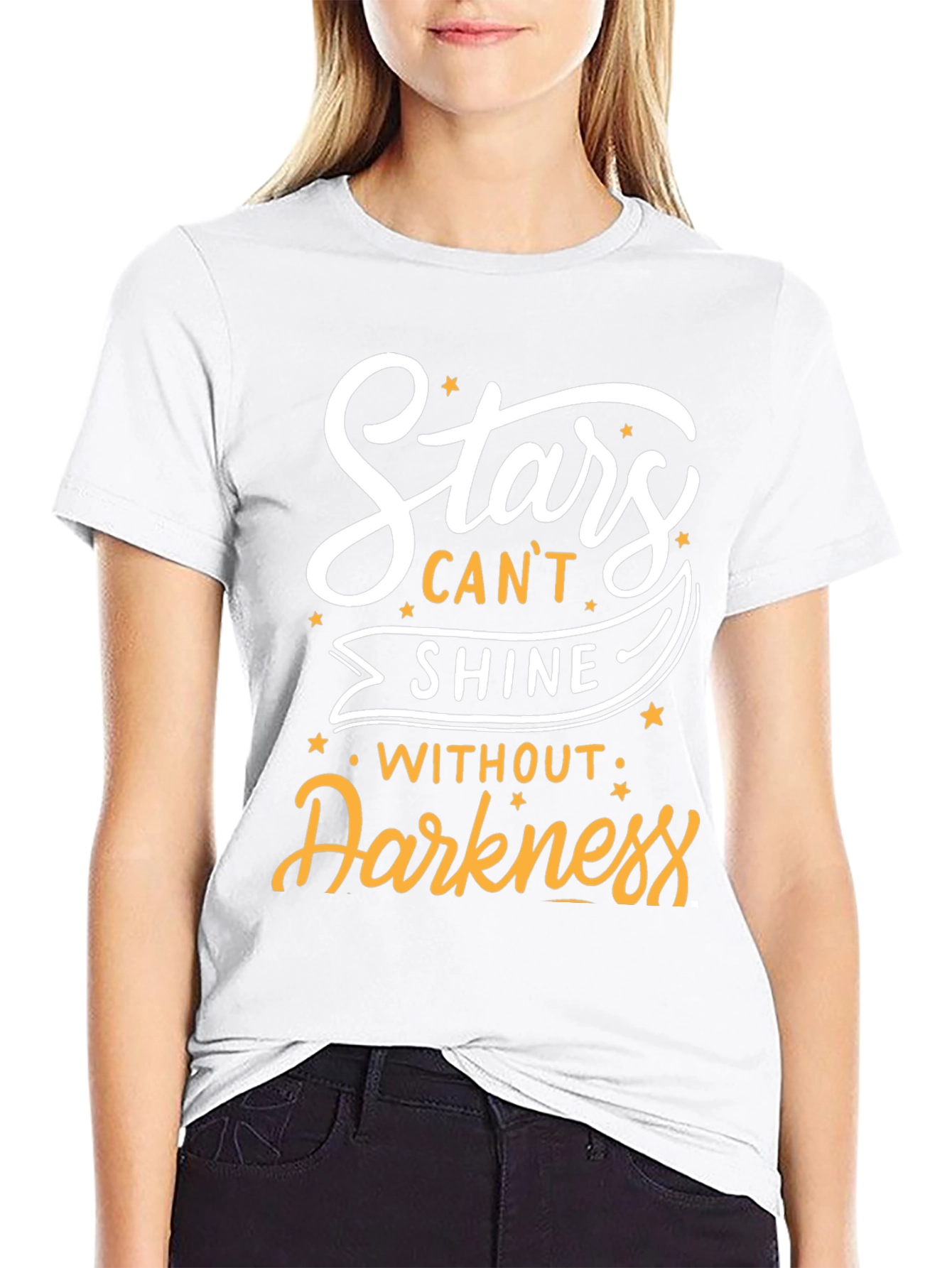 Stars Cant Shine T-Shirt - Inspirational Design