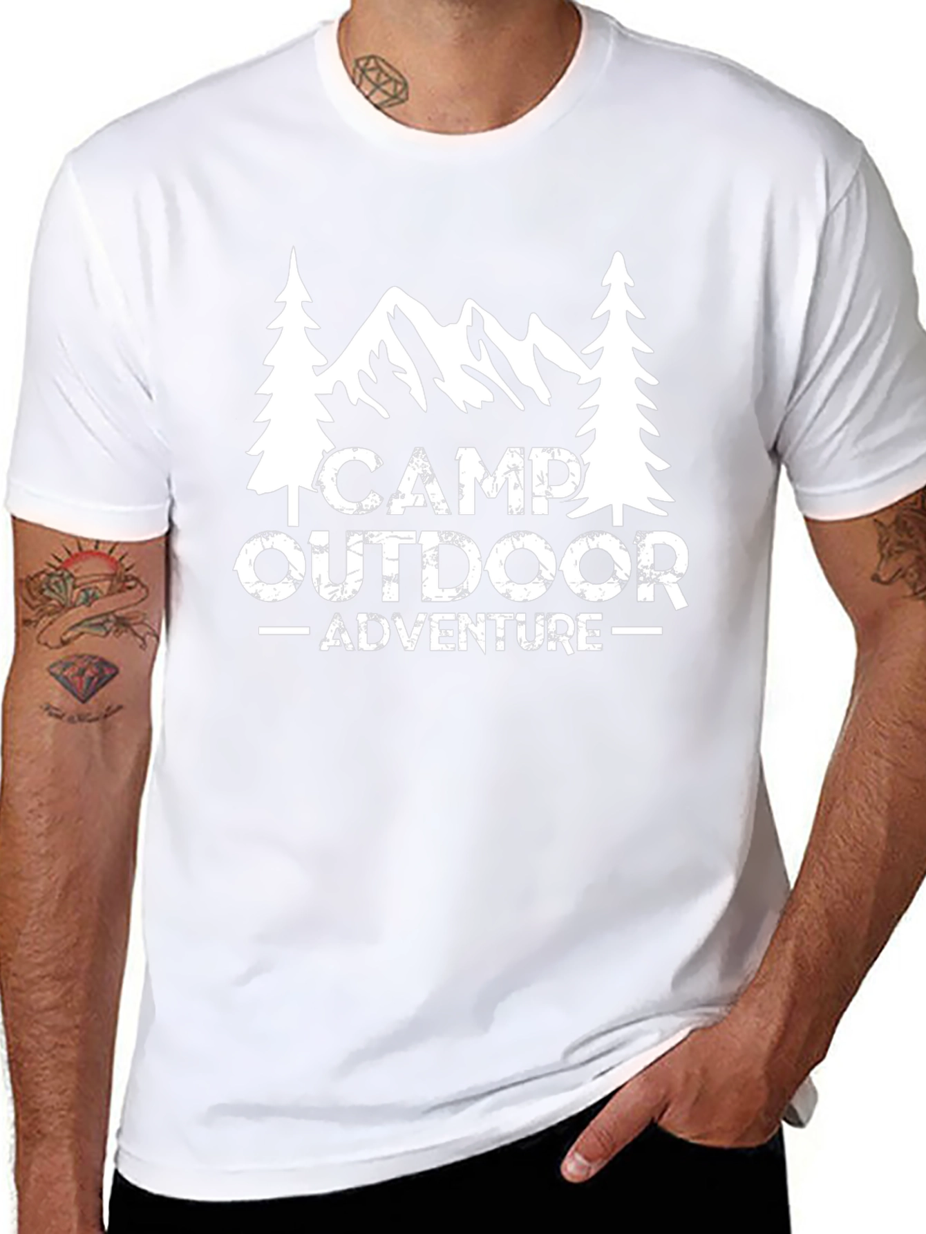 Camp Outdoor Adventure Graphic T-Shirt