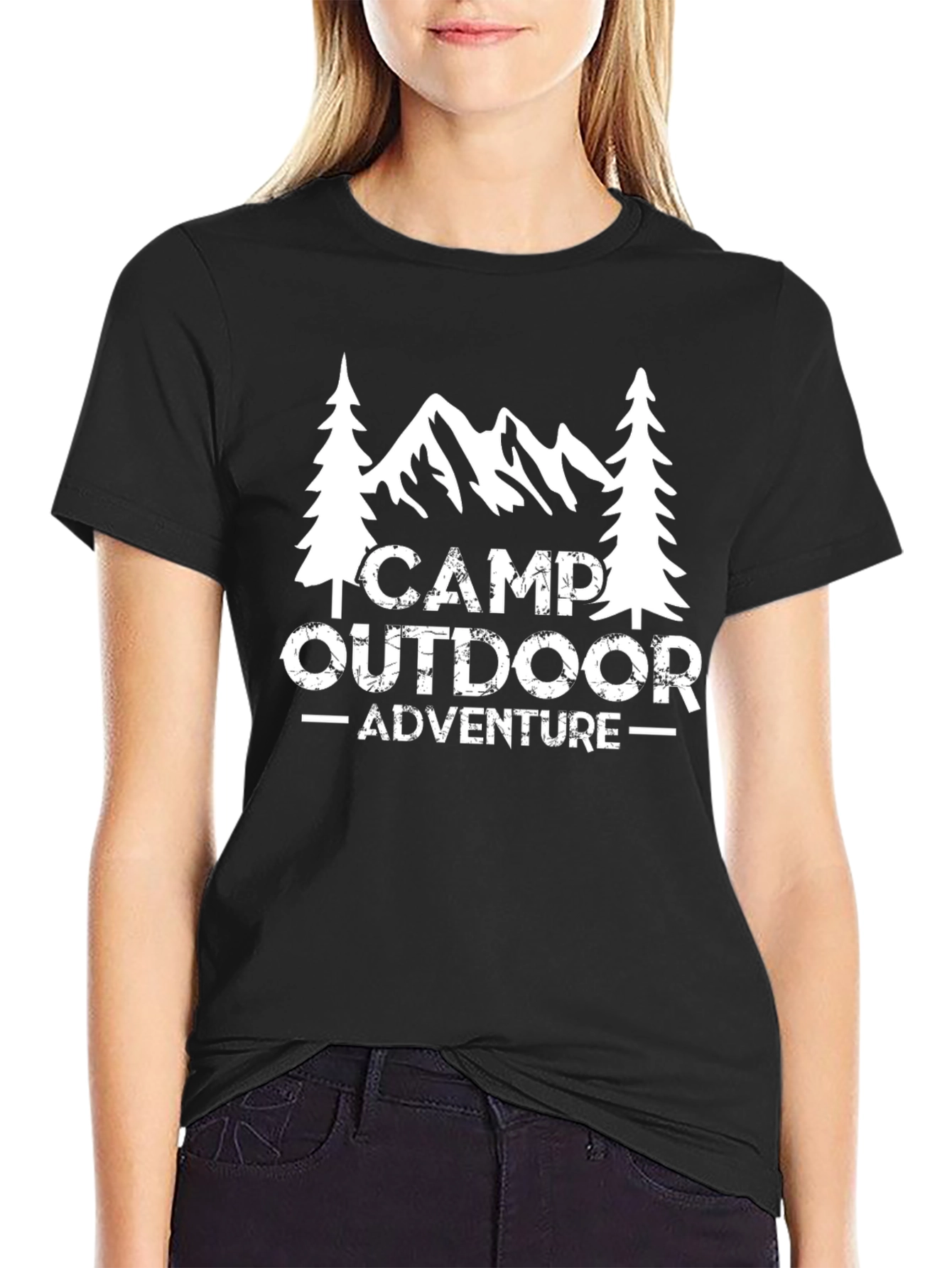 Camp Outdoor Adventure Graphic T-Shirt