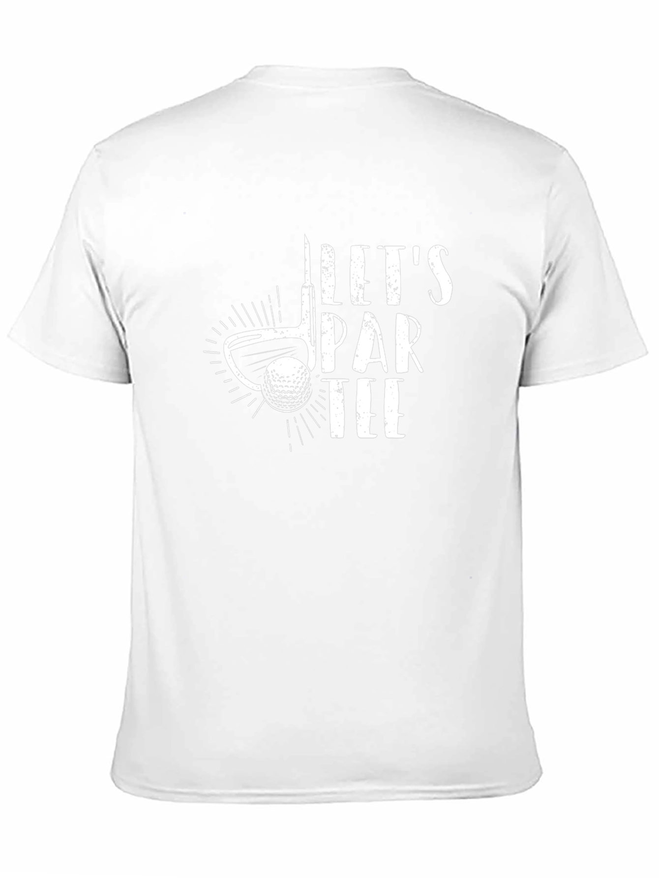 Lets Par Tee Golf T-Shirt - Black Cotton Tee