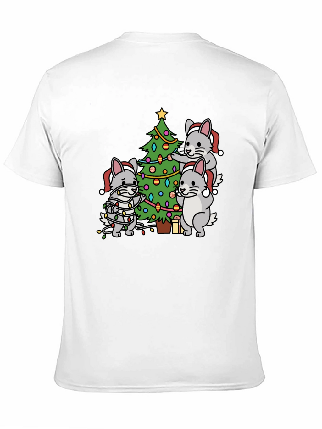 Festive Chinchilla Christmas T-Shirt